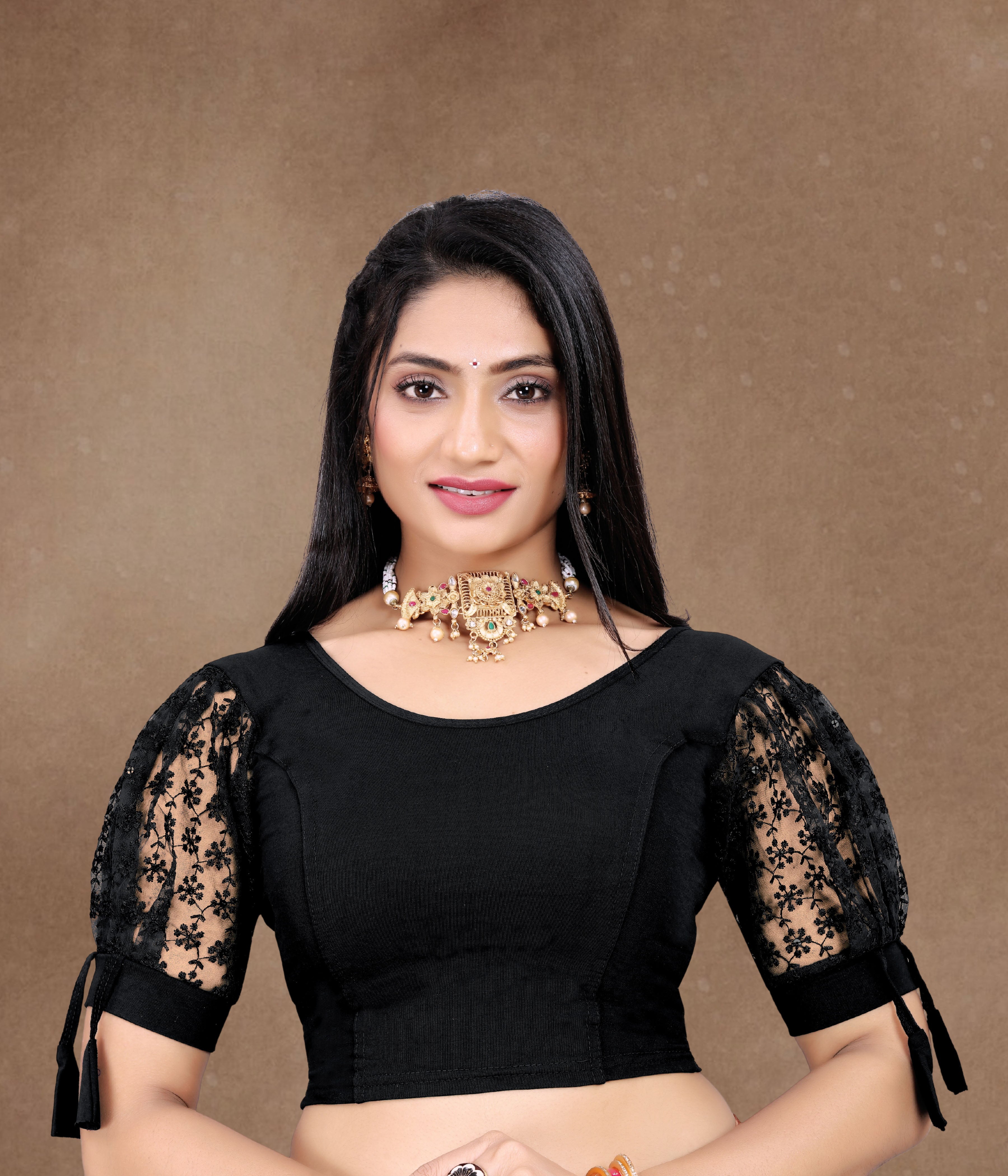 Latest Party Wear Readymade Stretchable Stitched Designer Blouse