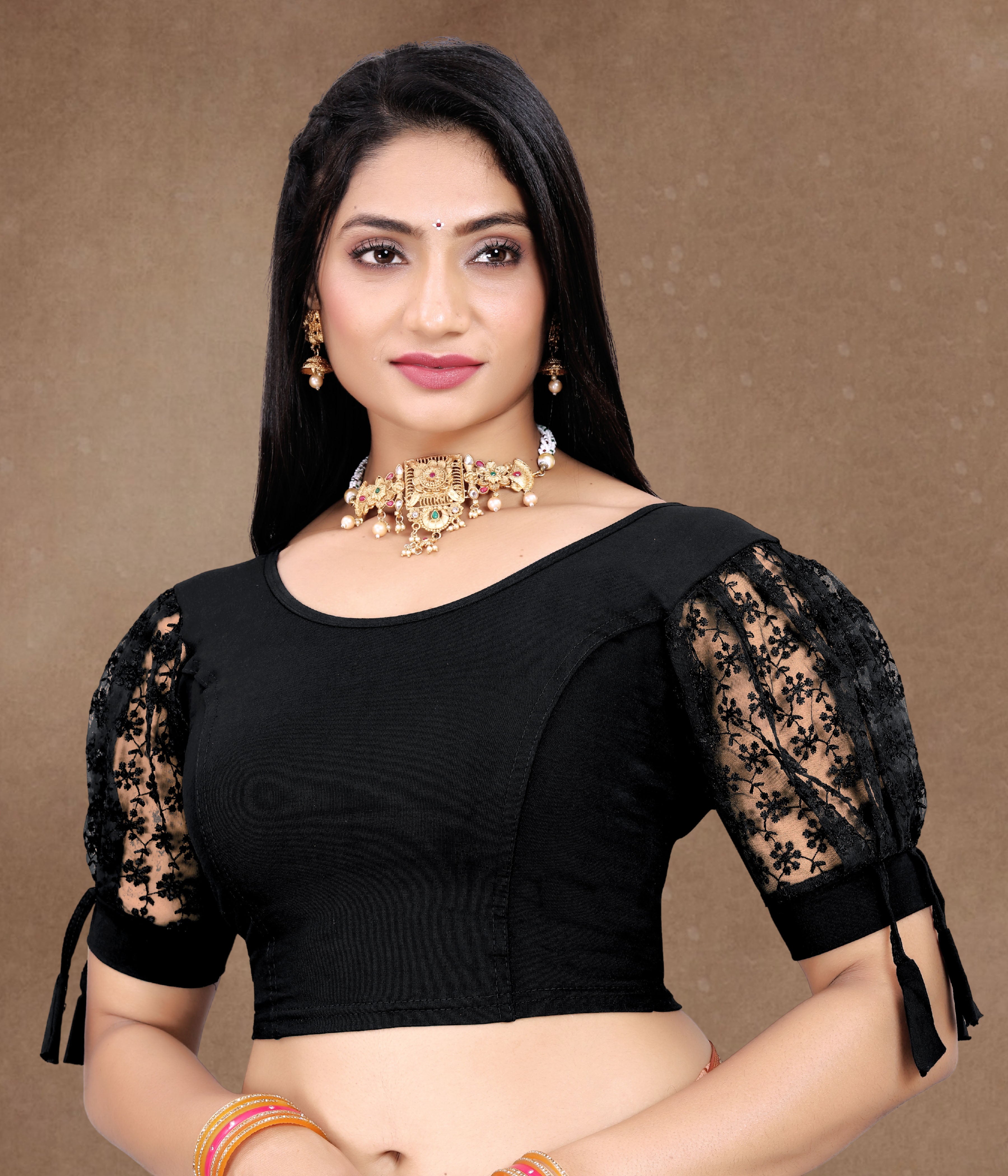 Latest Party Wear Readymade Stretchable Stitched Designer Blouse