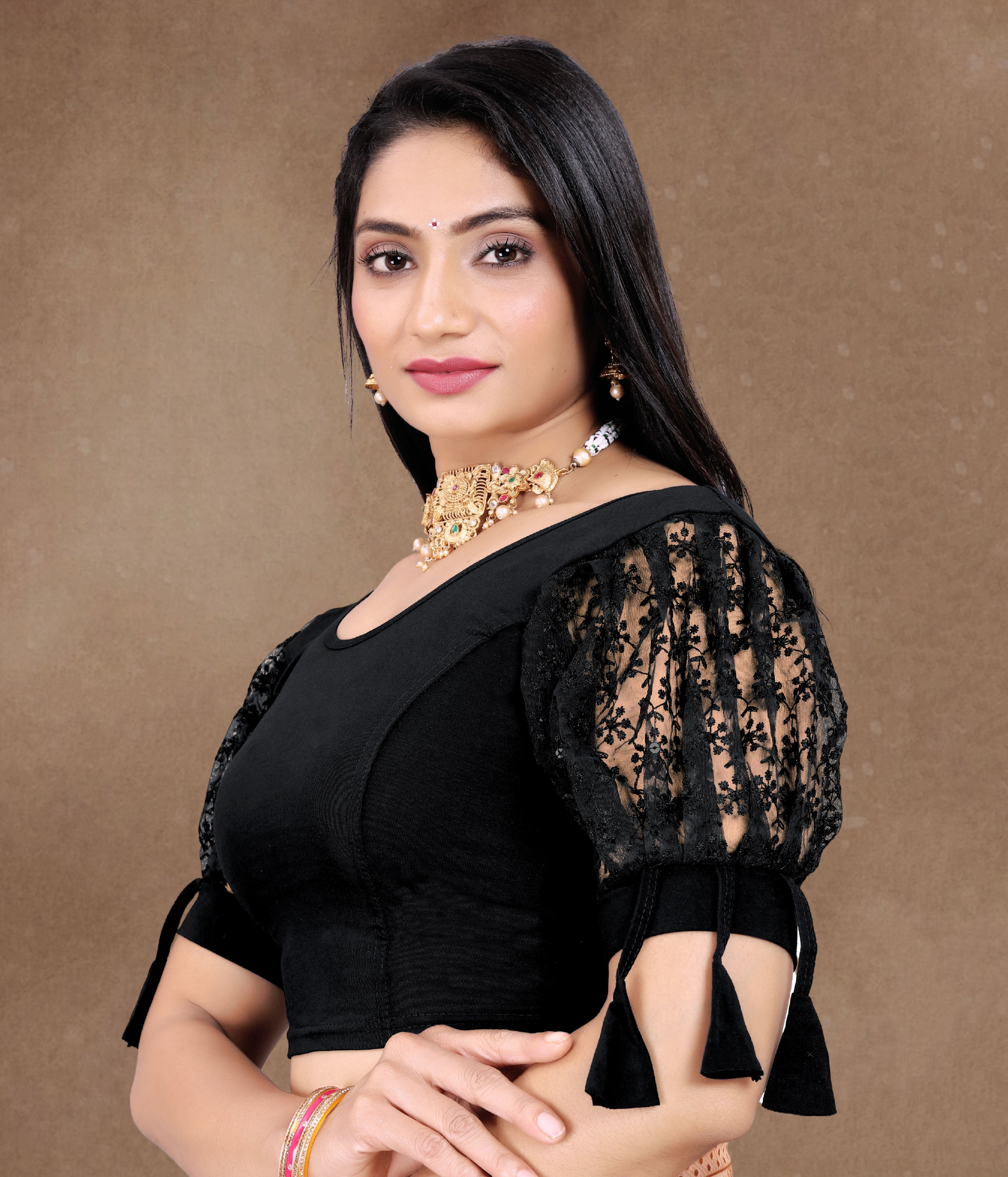 Latest Party Wear Readymade Stretchable Stitched Designer Blouse