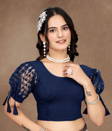 Readymade Printed Stretchable Latest Blouse for Women
