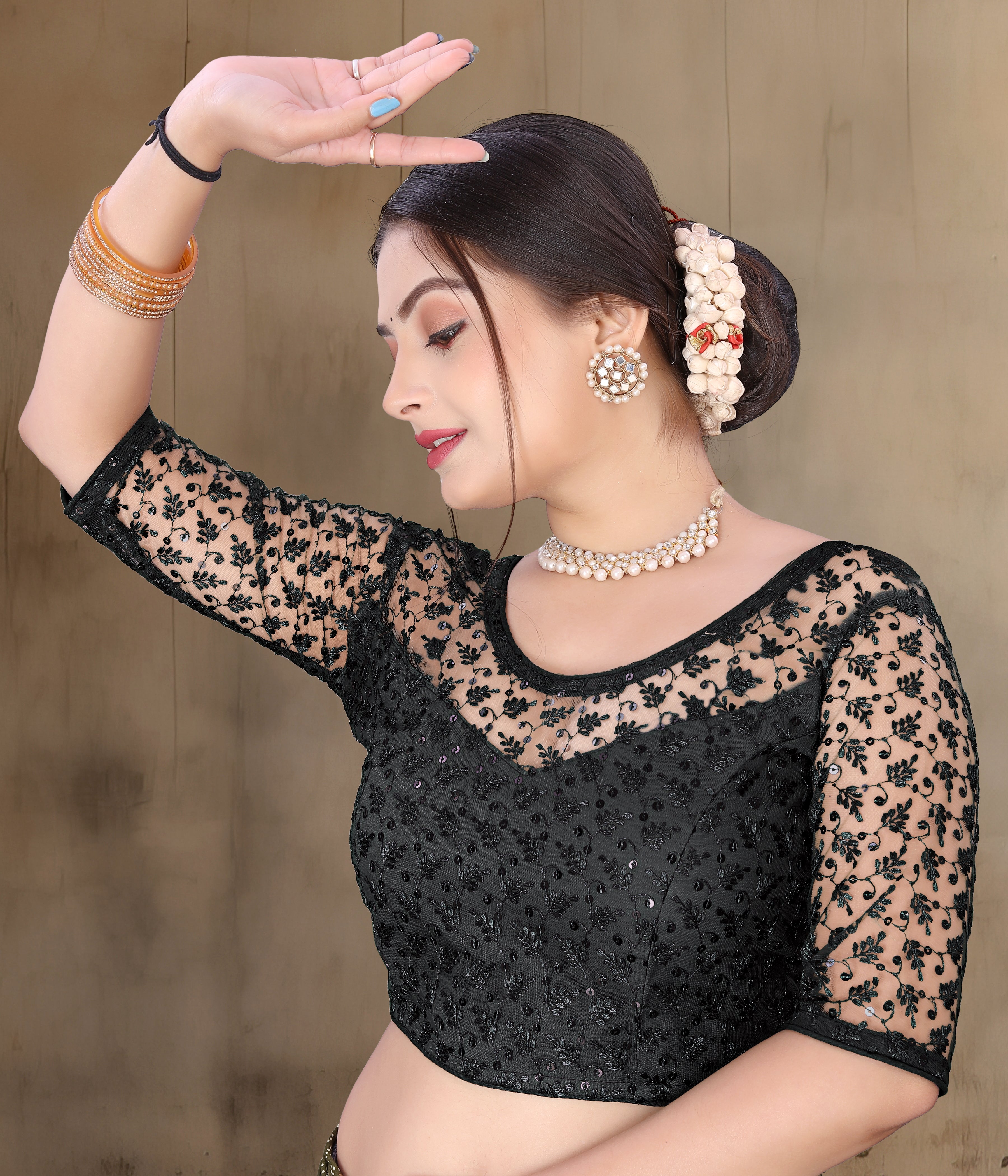 Readymade Net Stylist Blouse, Stylist Blouse, traditional wear, fancy blouse for women