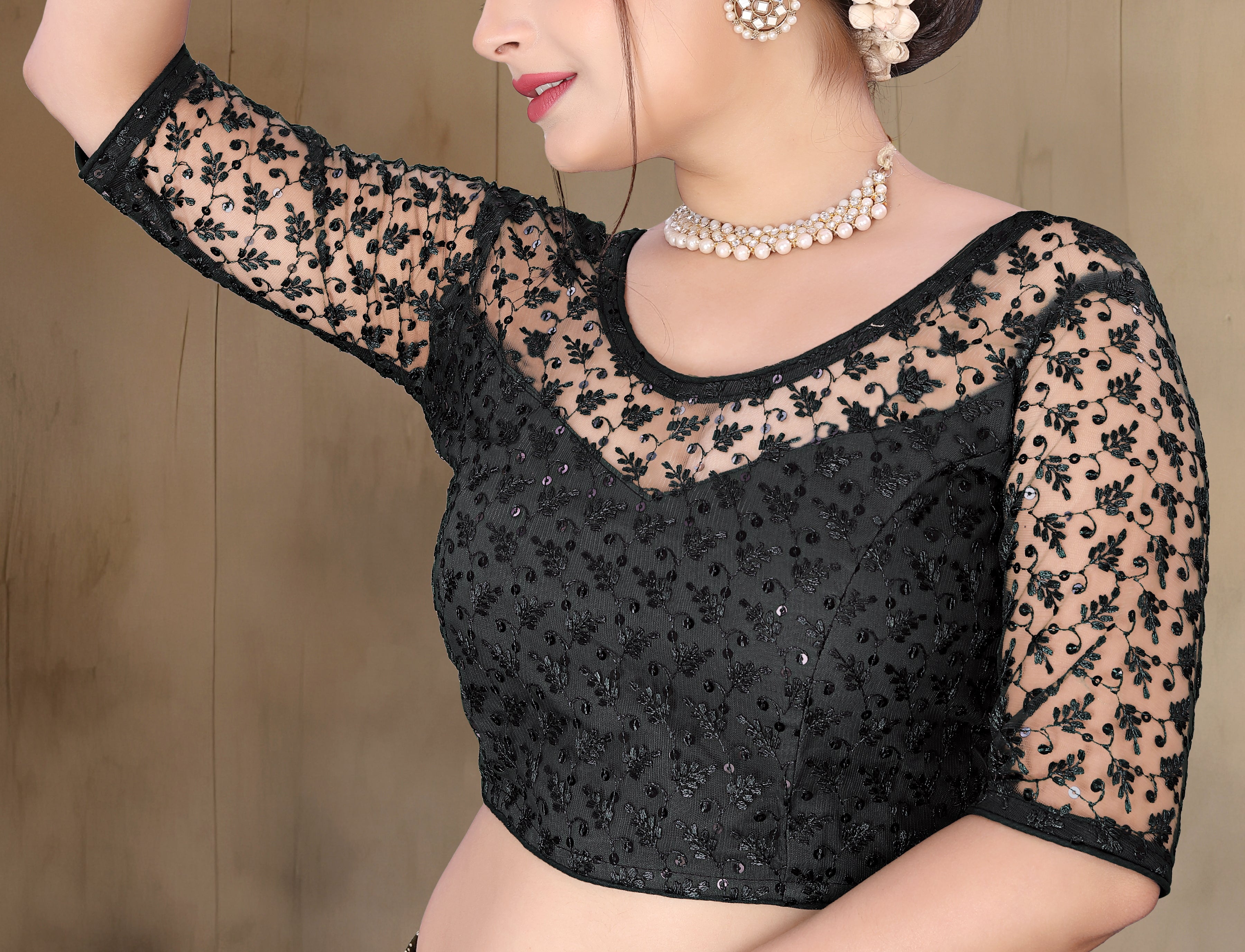 Readymade Net Stylist Blouse, Stylist Blouse, traditional wear, fancy blouse for women