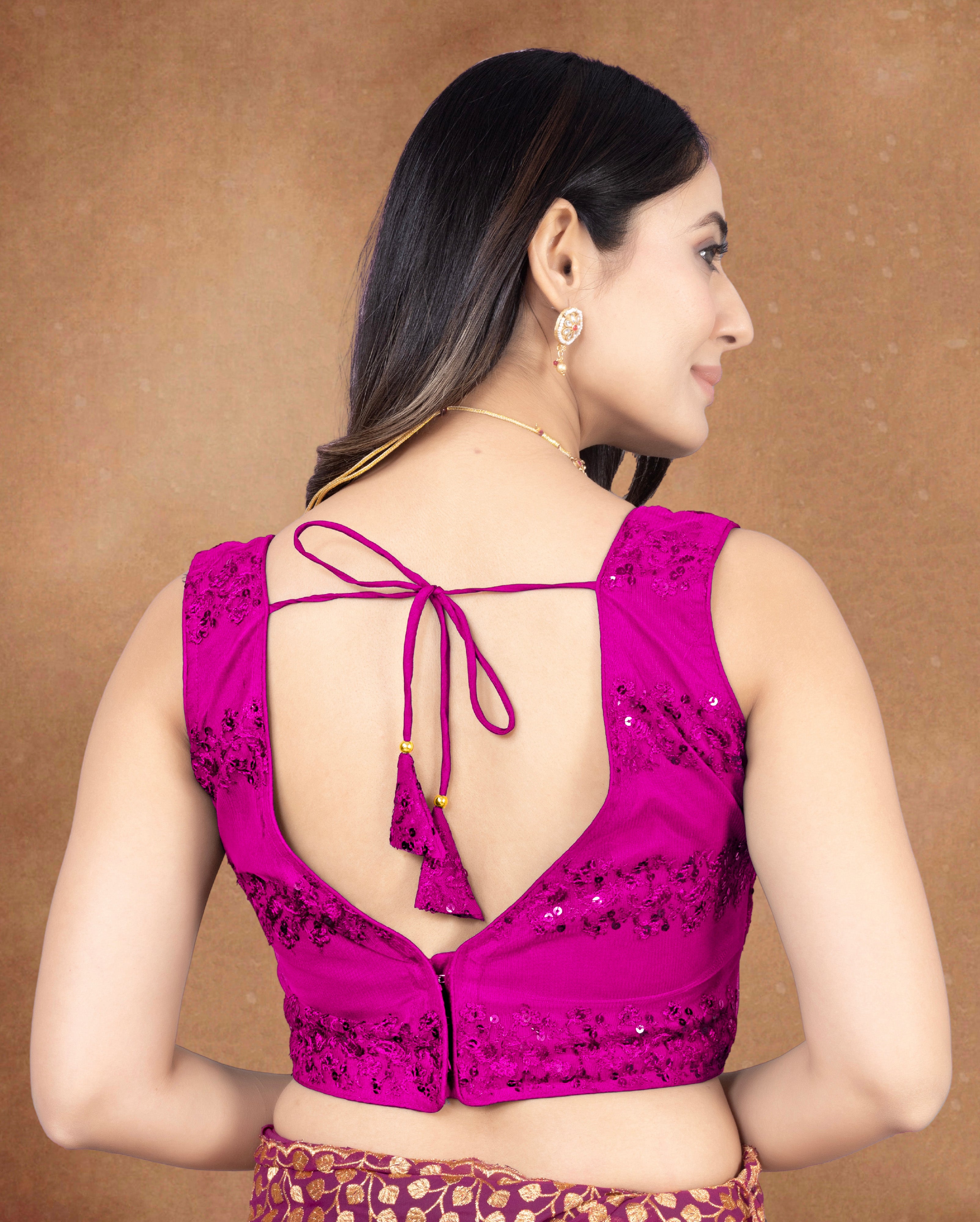 Readymade Net Blouse, Stylist Blouse, Sleeveless traditional wear, fancy blouse for women, Latest Blouse Net Stylist
