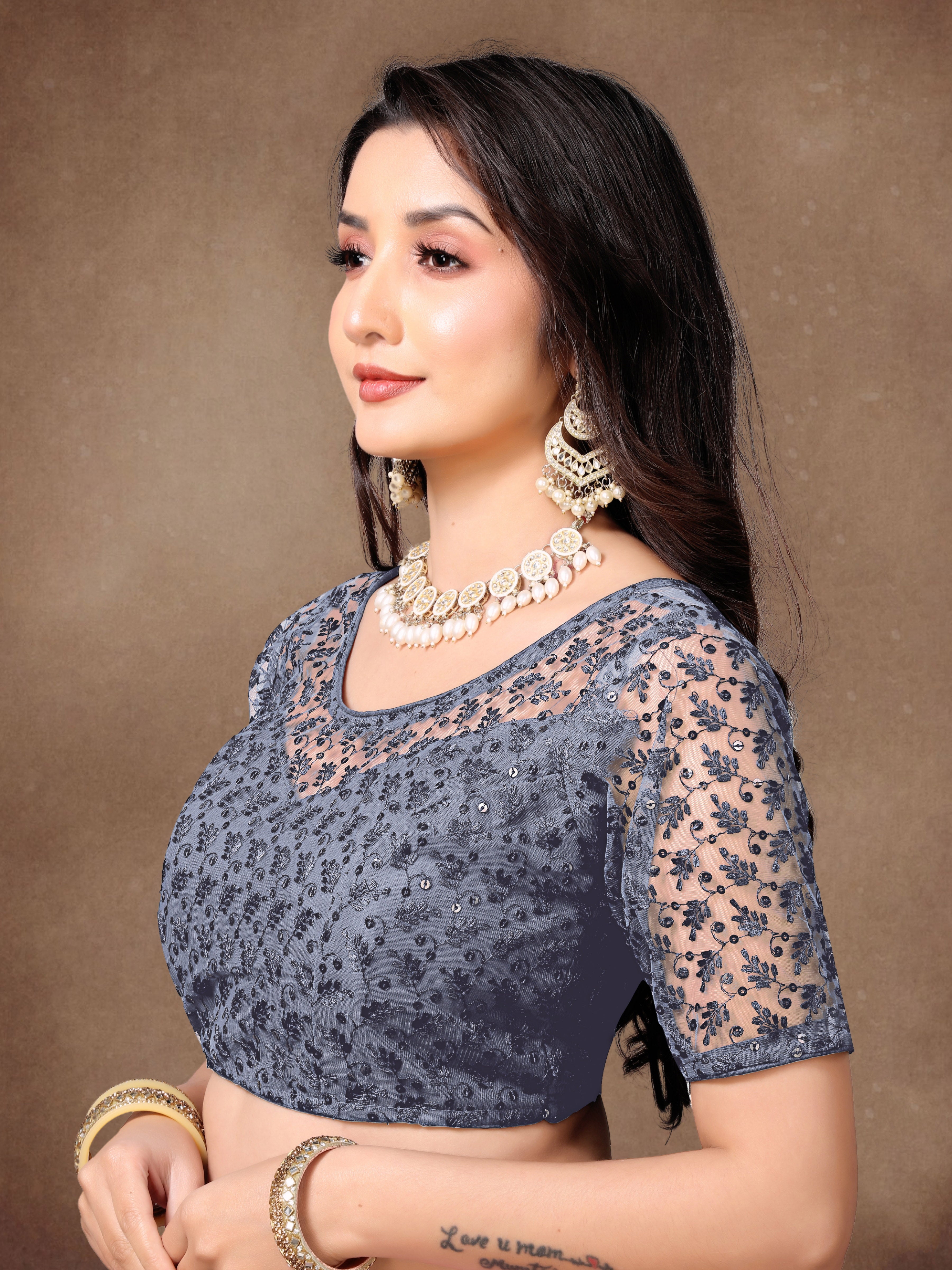 Readymade Net  Blouse, Stylist Blouse, traditional wear, fancy blouse for women, Latest Blouse Net Stylist