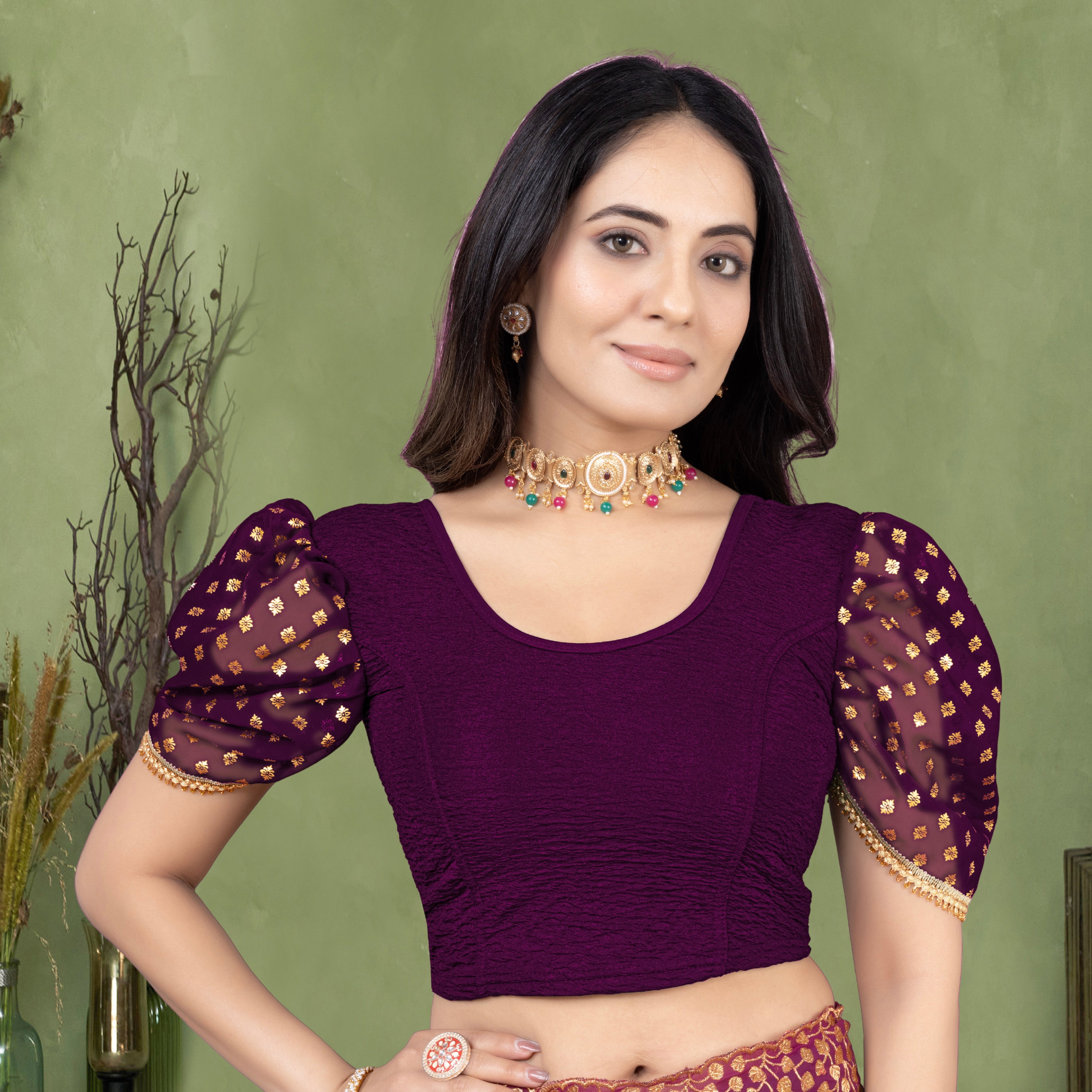 Stretchable Blouse , Trendy Blouse , 4 way Lycra Stretchable Blouse , readymade Blouse, lycra blouse for women, printed blouse for girls