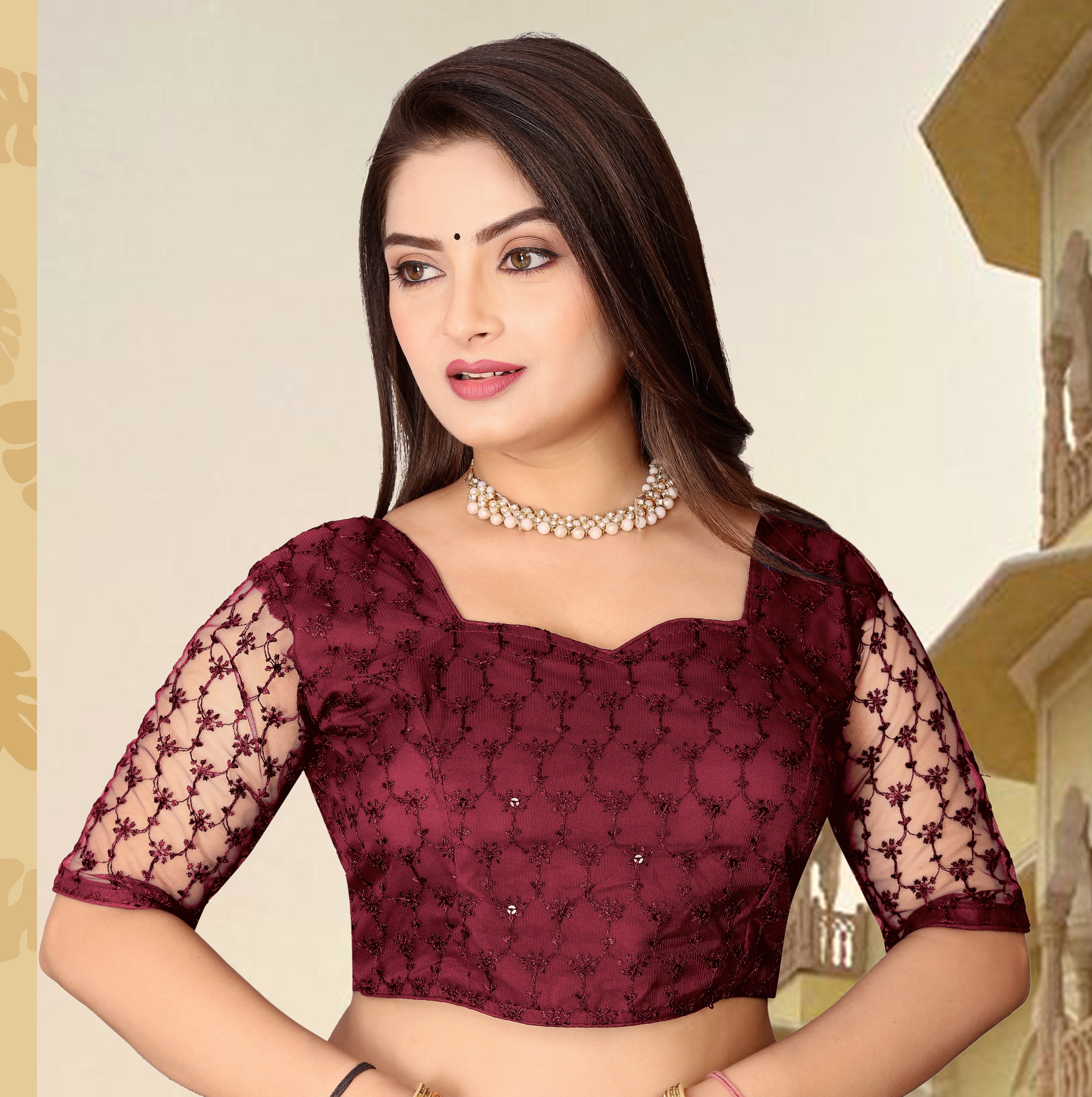 Readymade Net Sequenc Blouse, Stylist Blouse, traditional wear, fancy blouse for women, Party wear blouse, stylist blouse for women