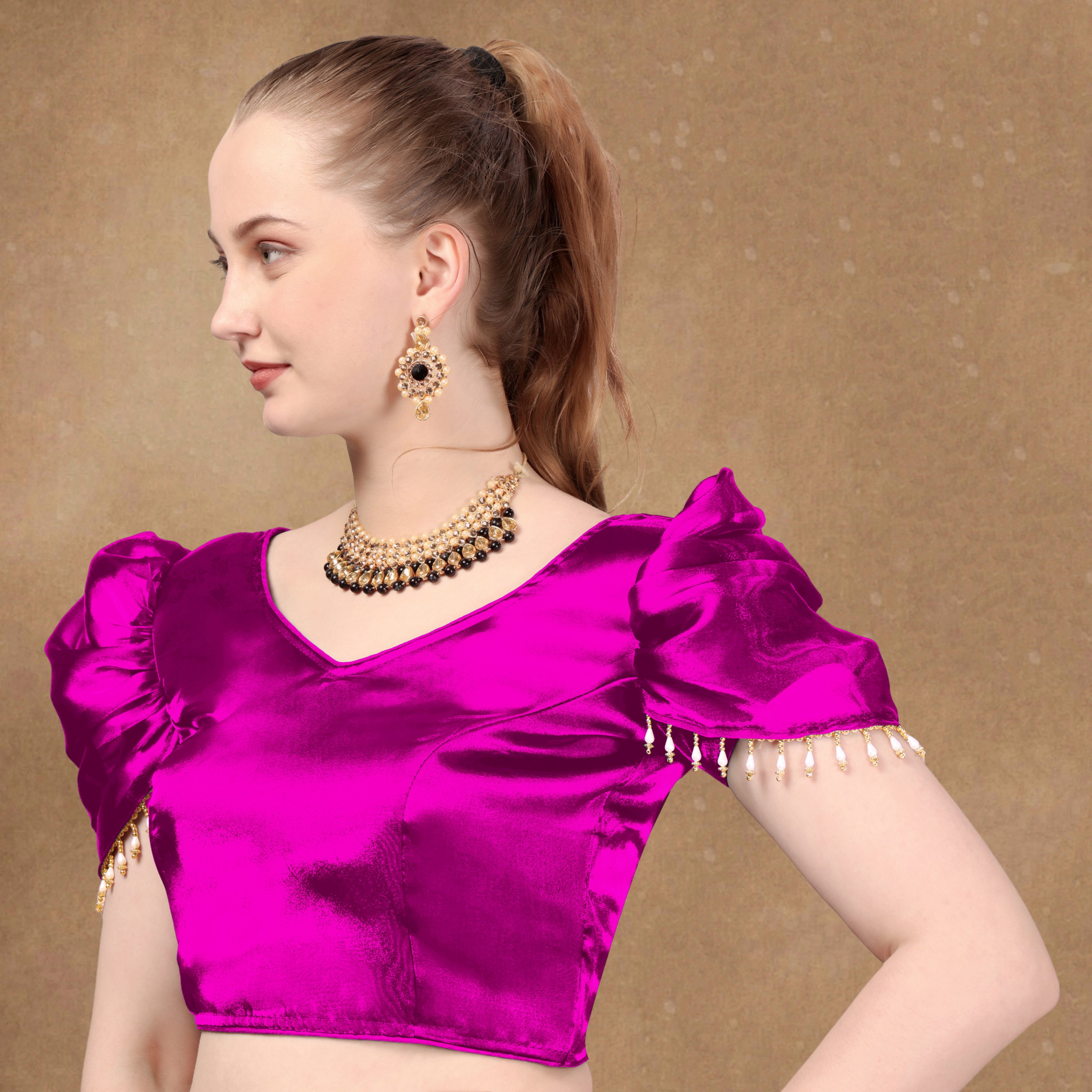 Stylist Wedding Wear Blouse, Fancy Lace on Sleeve Blouse, Stylist Blouse For Women, Designing New Blouse For Women, Party Wear blouse For Women