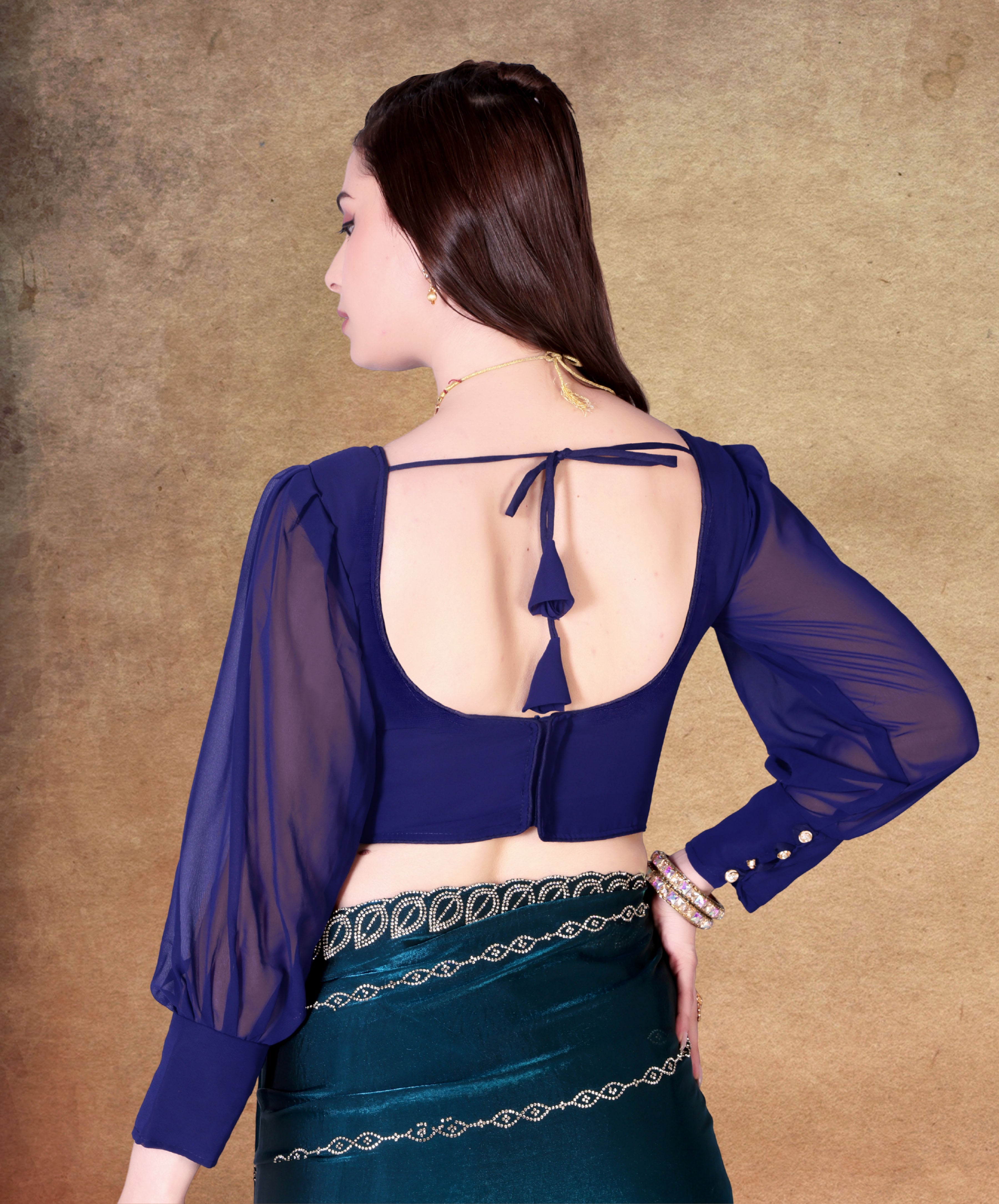 Modern New design blouse for women, full sleeve stylist blouse for women, party wear blouse for girls, Georgette Blouse For Girls