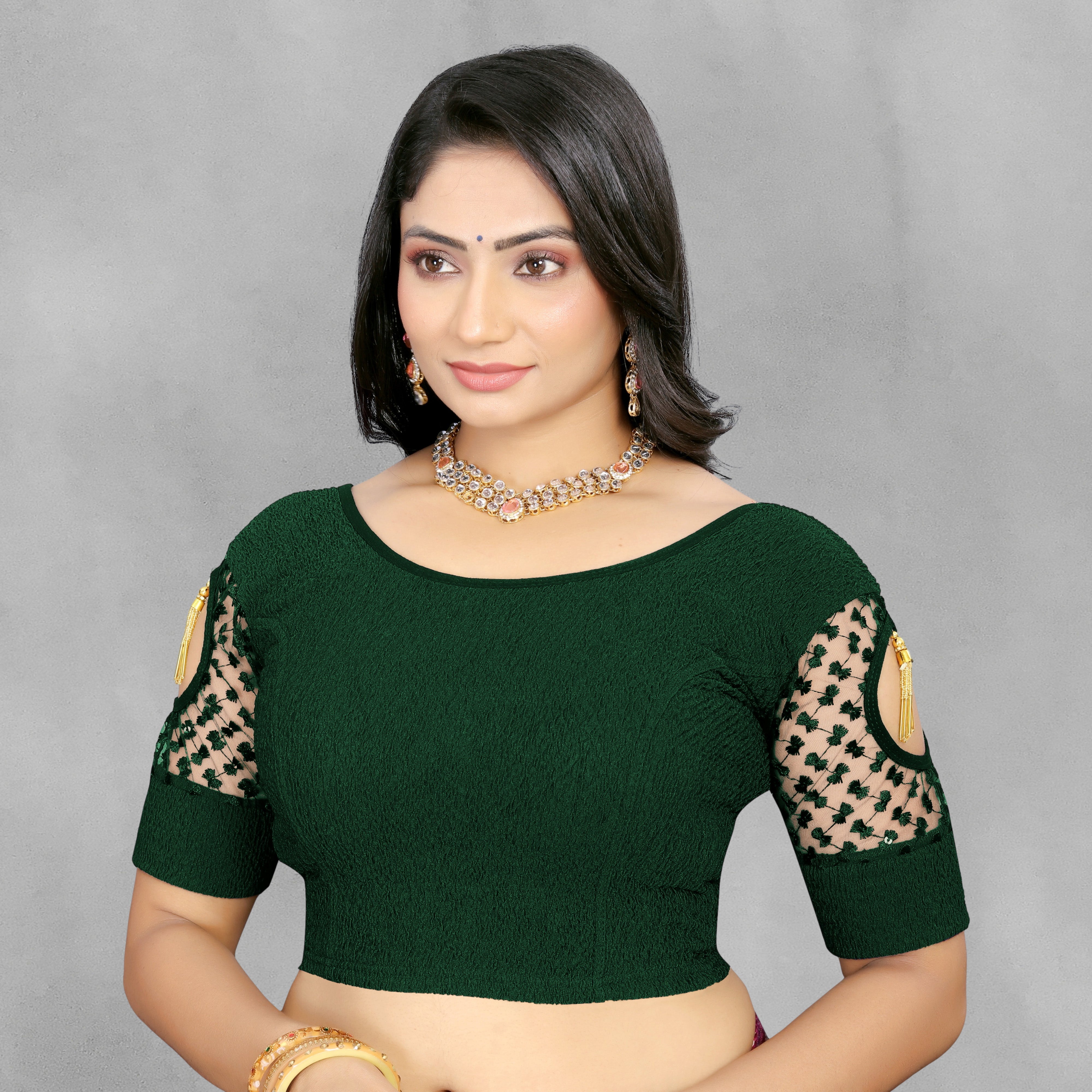 Readymade Lycra Stretchable Blouse, Latest Blouse for Women Designer Blouse For Women, Daily wear Women Blouse, Fancy Sleeve Pattern Blouse