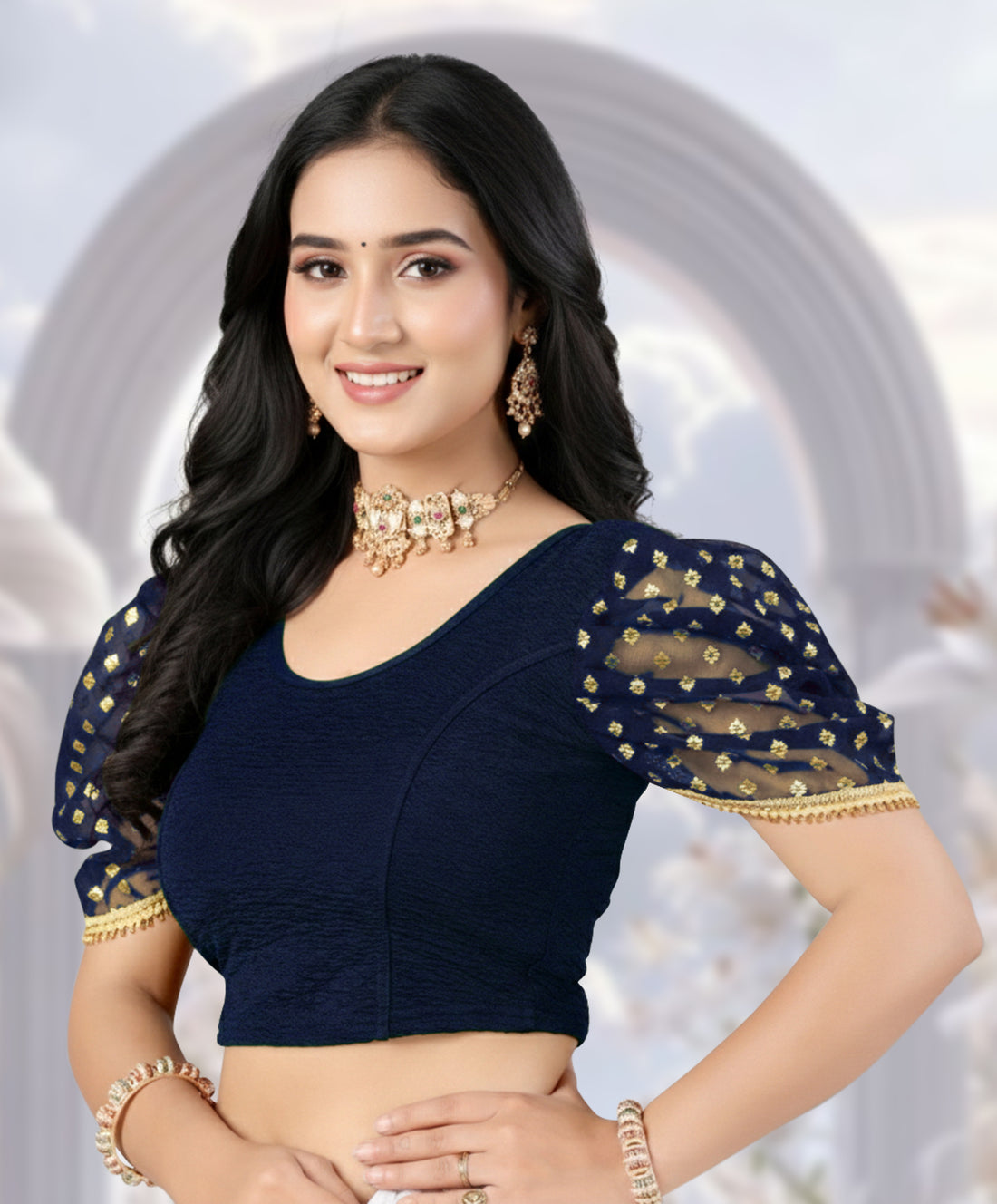 Readymade 100% Impported Stretchable Blouse, Latest Blouse for Women Designer Blouse For Women, Daily wear Women Blouse