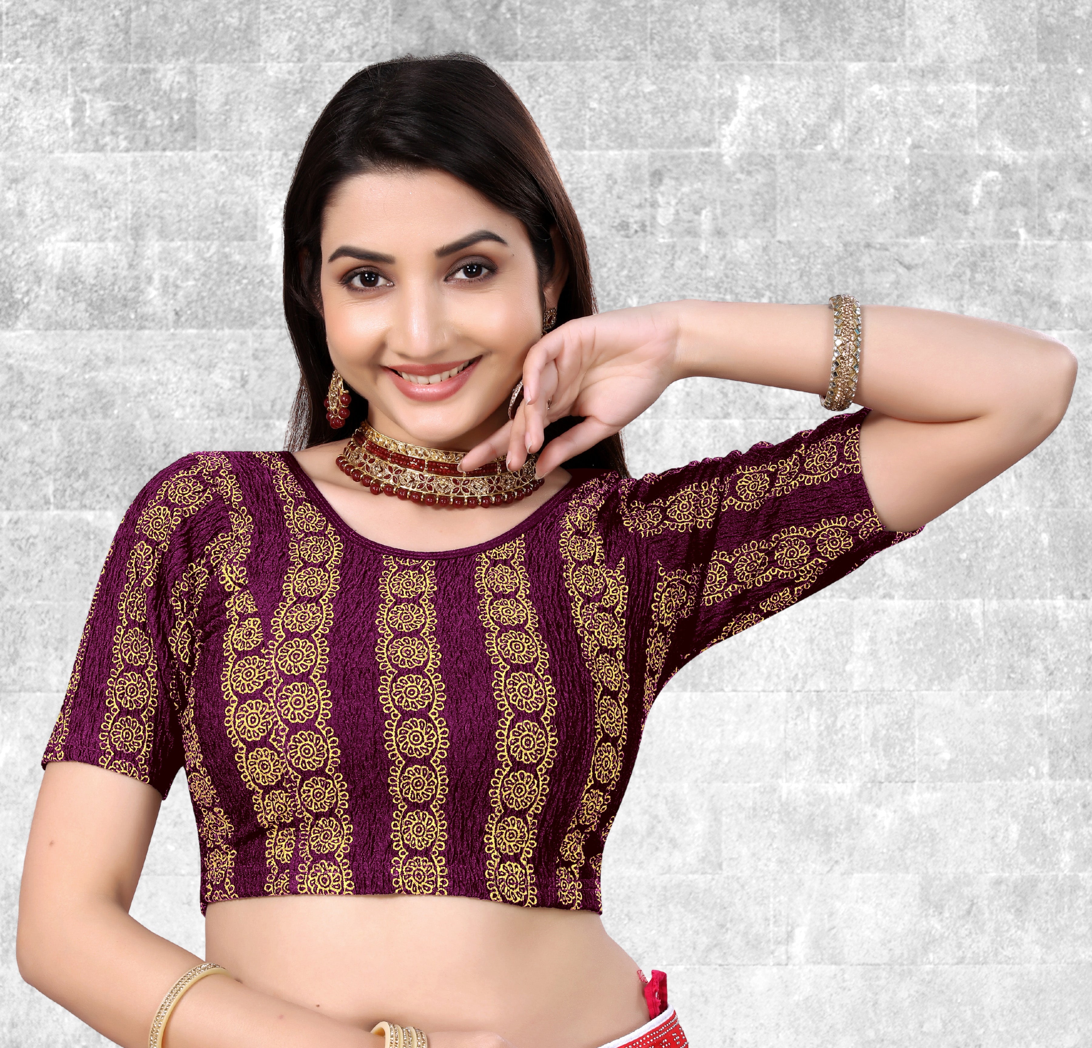 Stretchable Blouse , Trendy Blouse , Stretchable Blouse , readymade Blouse, lycra blouse