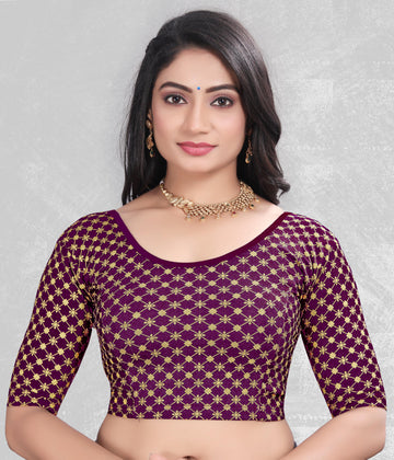 Latest Party Wear Readymade Stretchable Stitched Designer Blouse