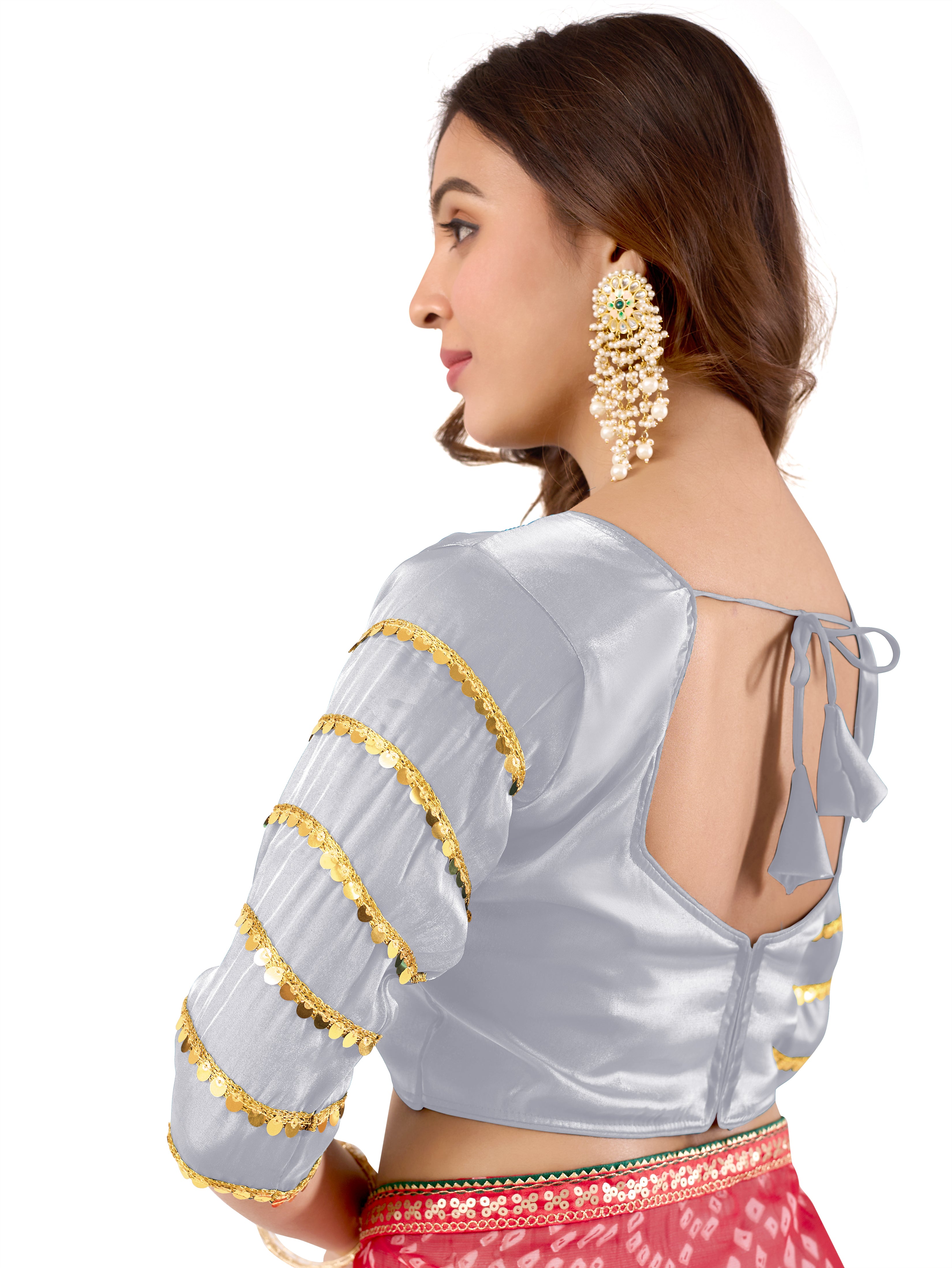 Women Latest Designer Zimmy Choo Blouse Stylish Party Wear Readymade Blouse Elegant Ethnic Wear Beautiful Pattern Blouse for Wedding Festive Special Occasion Collection party wear blouse women