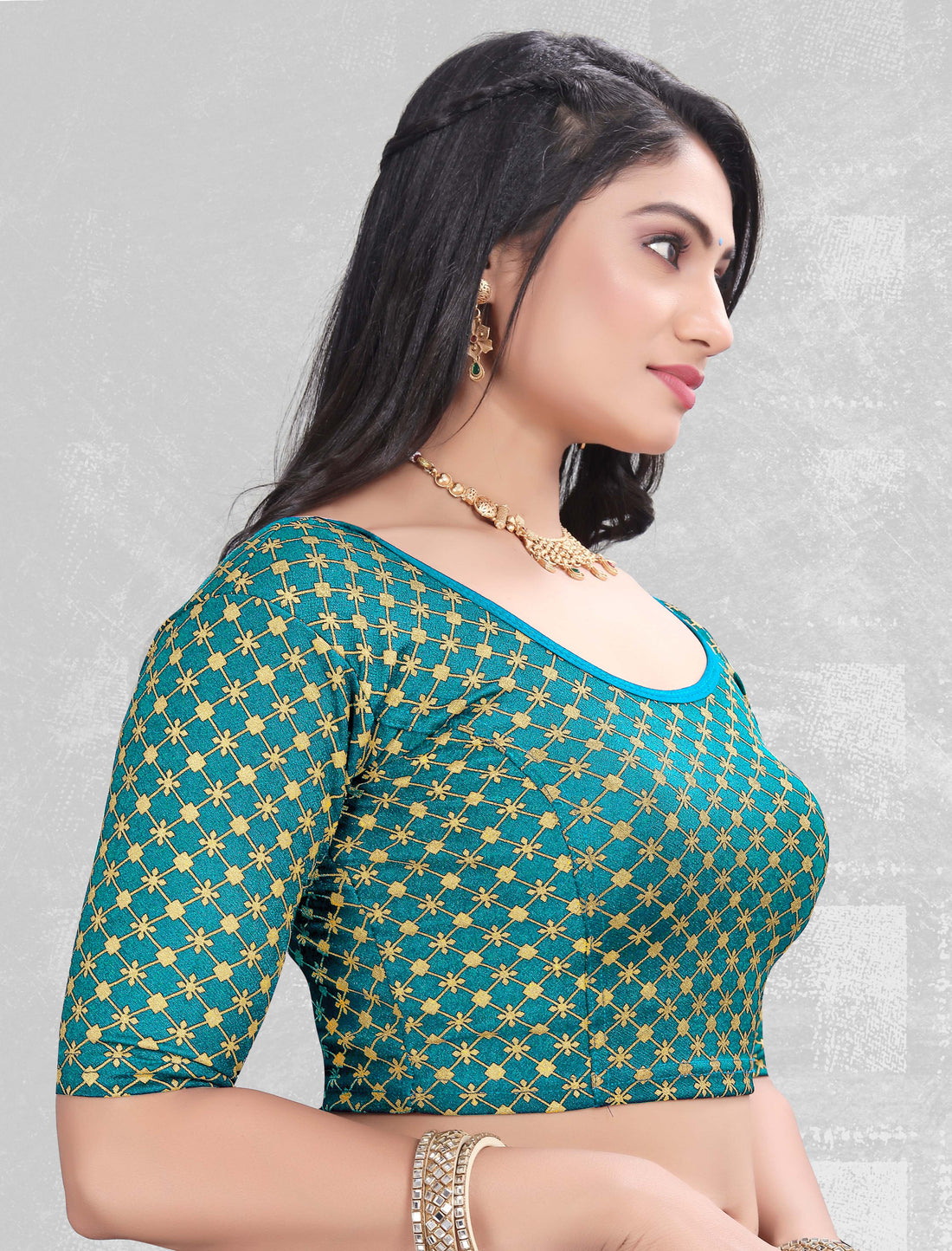 Latest Party Wear Readymade Stretchable Stitched Designer Blouse