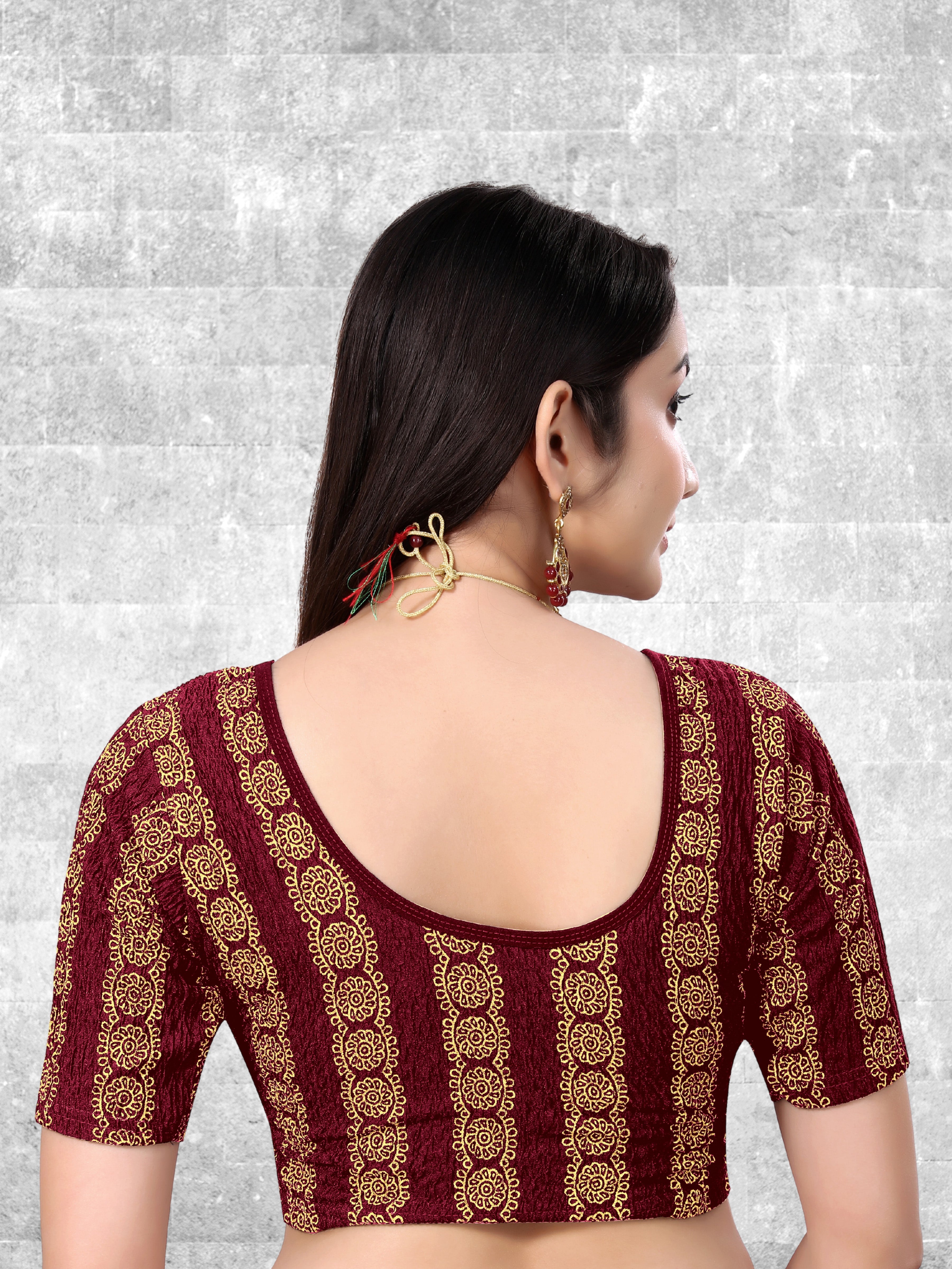 Casual Round Neck Short Sleeves Solid Lycra Blouse for Women, Fancy and Trendy blouse for girls and women
