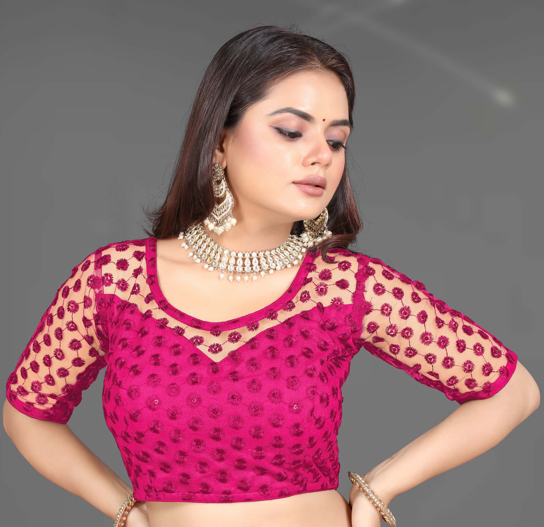 Readymade Net Sequenc Blouse, Stylist Blouse, traditional wear, fancy blouse for women, Party wear blouse, stylist blouse for women