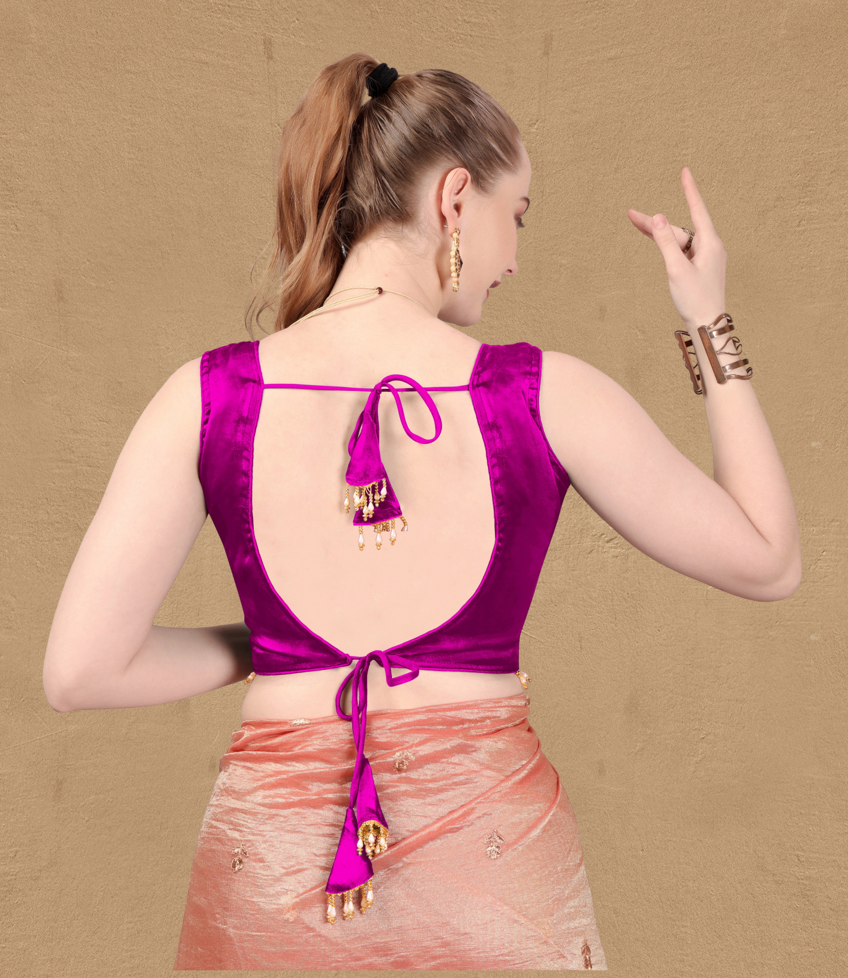 Trendy Zimii choo Organza Silk Blouse, Sleeveless V Neck Party wear Blouse For Women, Designer Blouse For Women, Fancy Designer Sleeve Blouse, Lace Blouse For Women