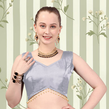 Latest Wedding Wear Sleeveless Blouse, Imported Zimmi Choo Blouse, Fancy Lace With Designer Pattern Blouse, Stylist Blouse For Women, Heavy Designer Blouse,