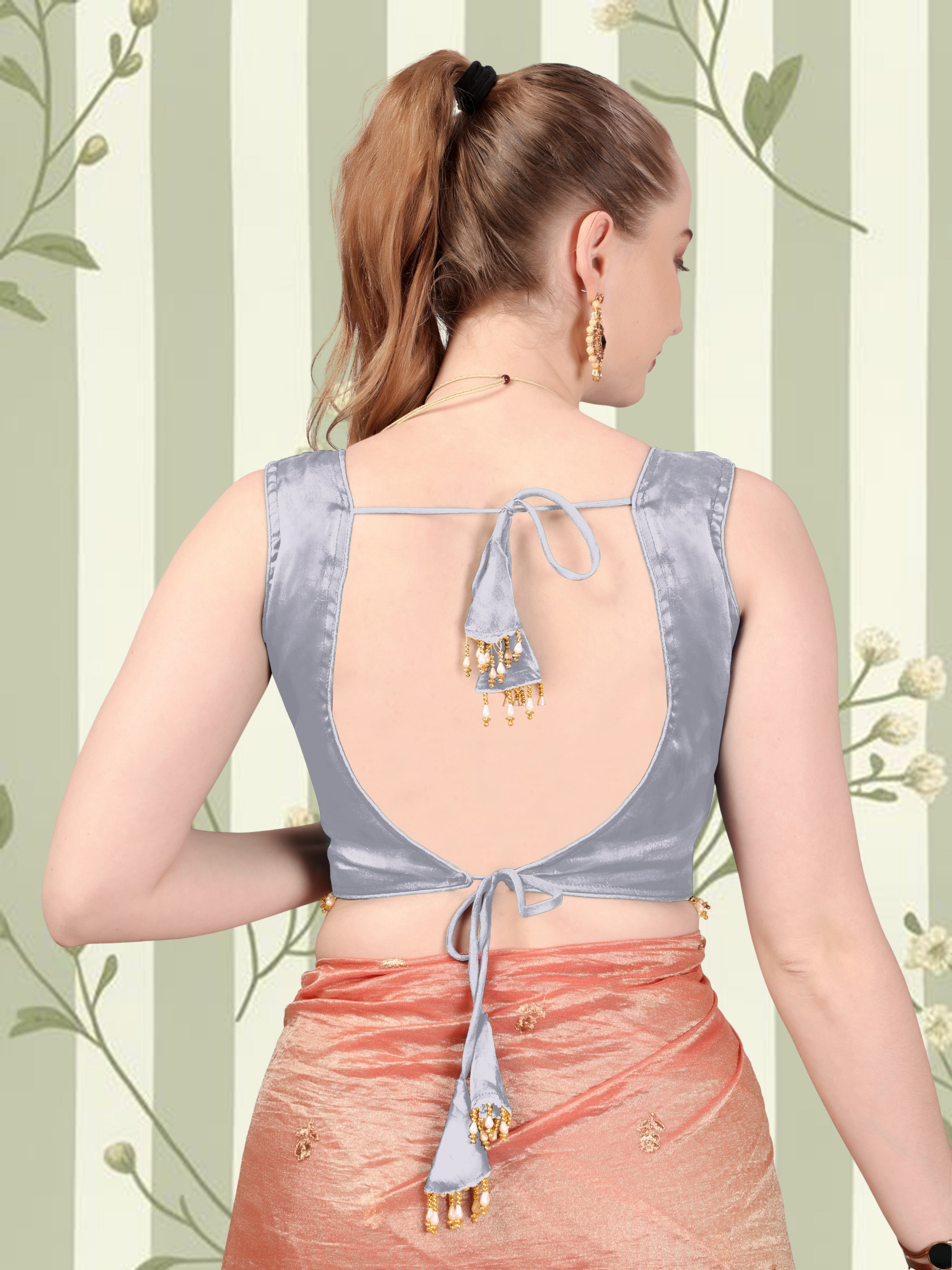 Latest Wedding Wear Sleeveless Blouse, Imported Zimmi Choo Blouse, Fancy Lace With Designer Pattern Blouse, Stylist Blouse For Women, Heavy Designer Blouse,