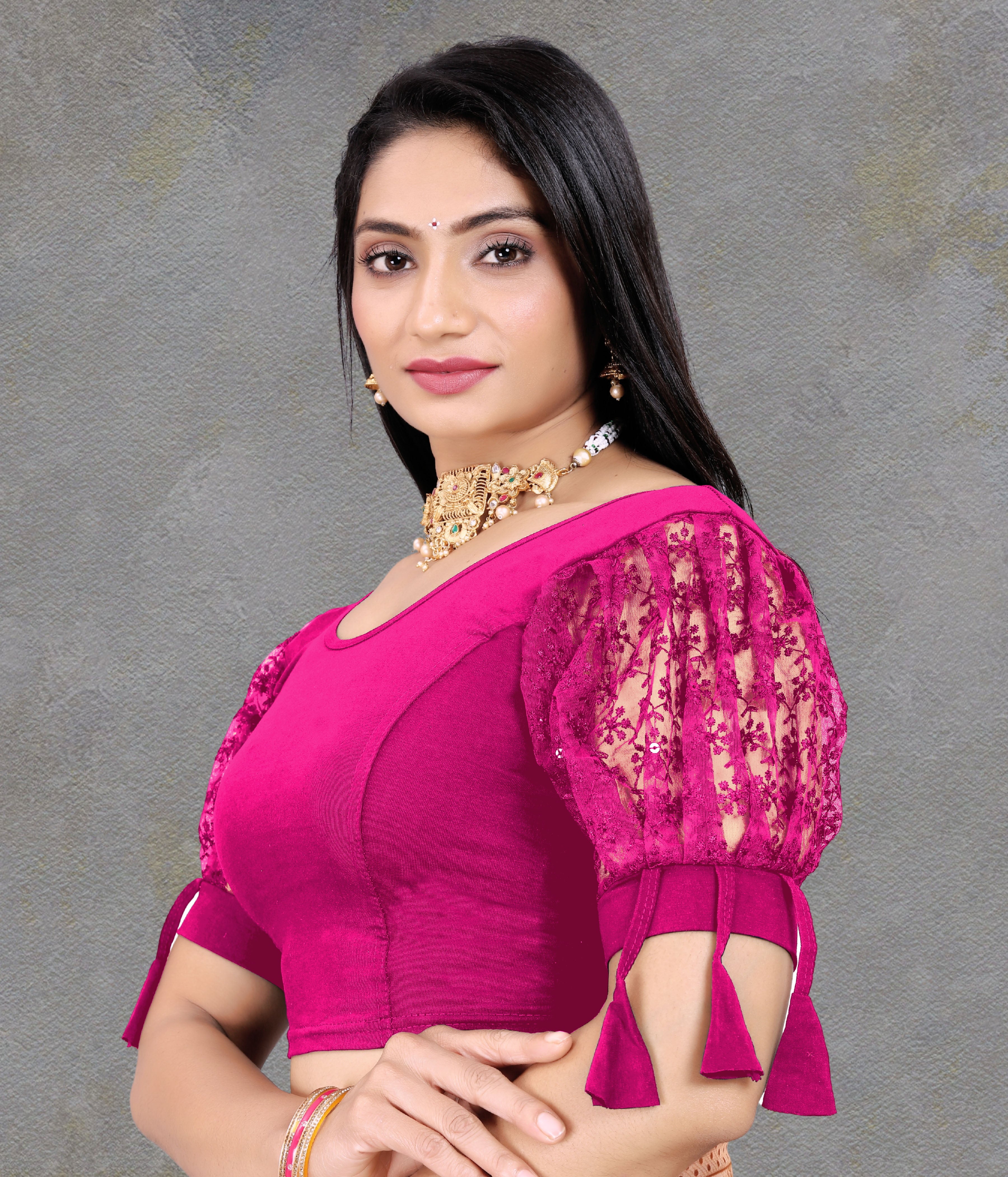 Latest Party Wear Readymade Stretchable Stitched Designer Blouse
