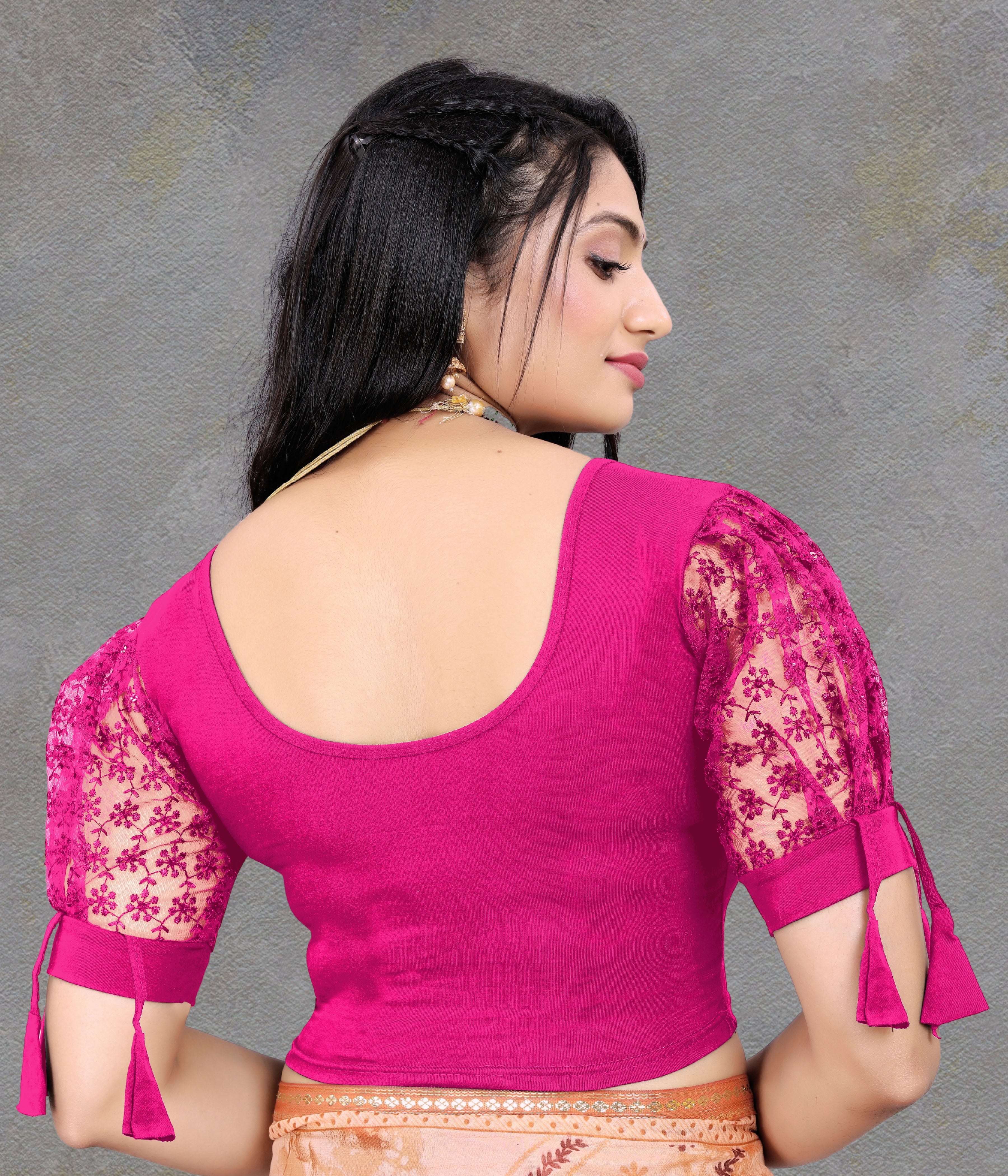 Latest Party Wear Readymade Stretchable Stitched Designer Blouse
