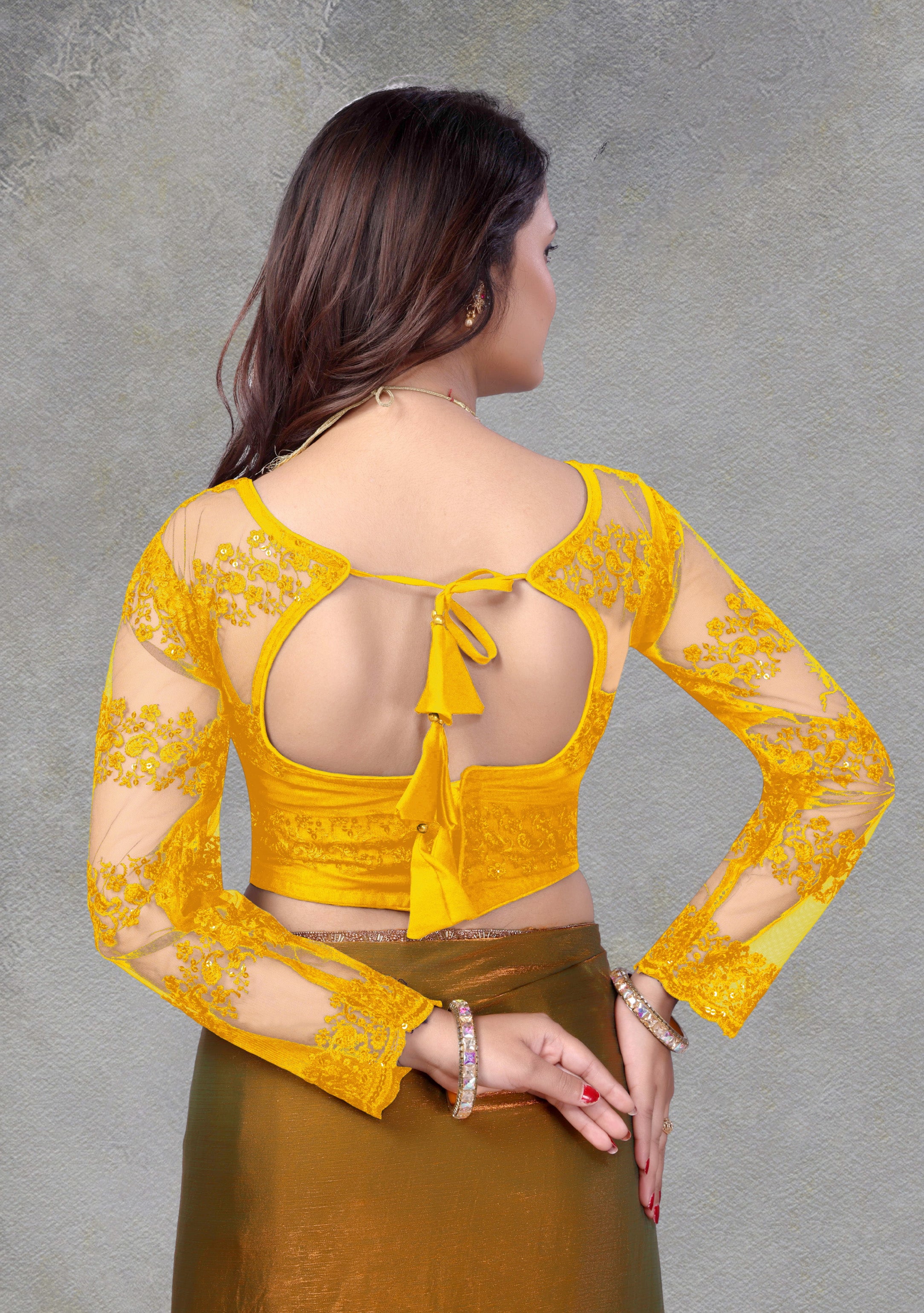 Latest Net Blouse with Stylist and Embroidery Work, Fancy Full Sleeves, Stylist Pattern Blouse, New Designing Blouse For Women