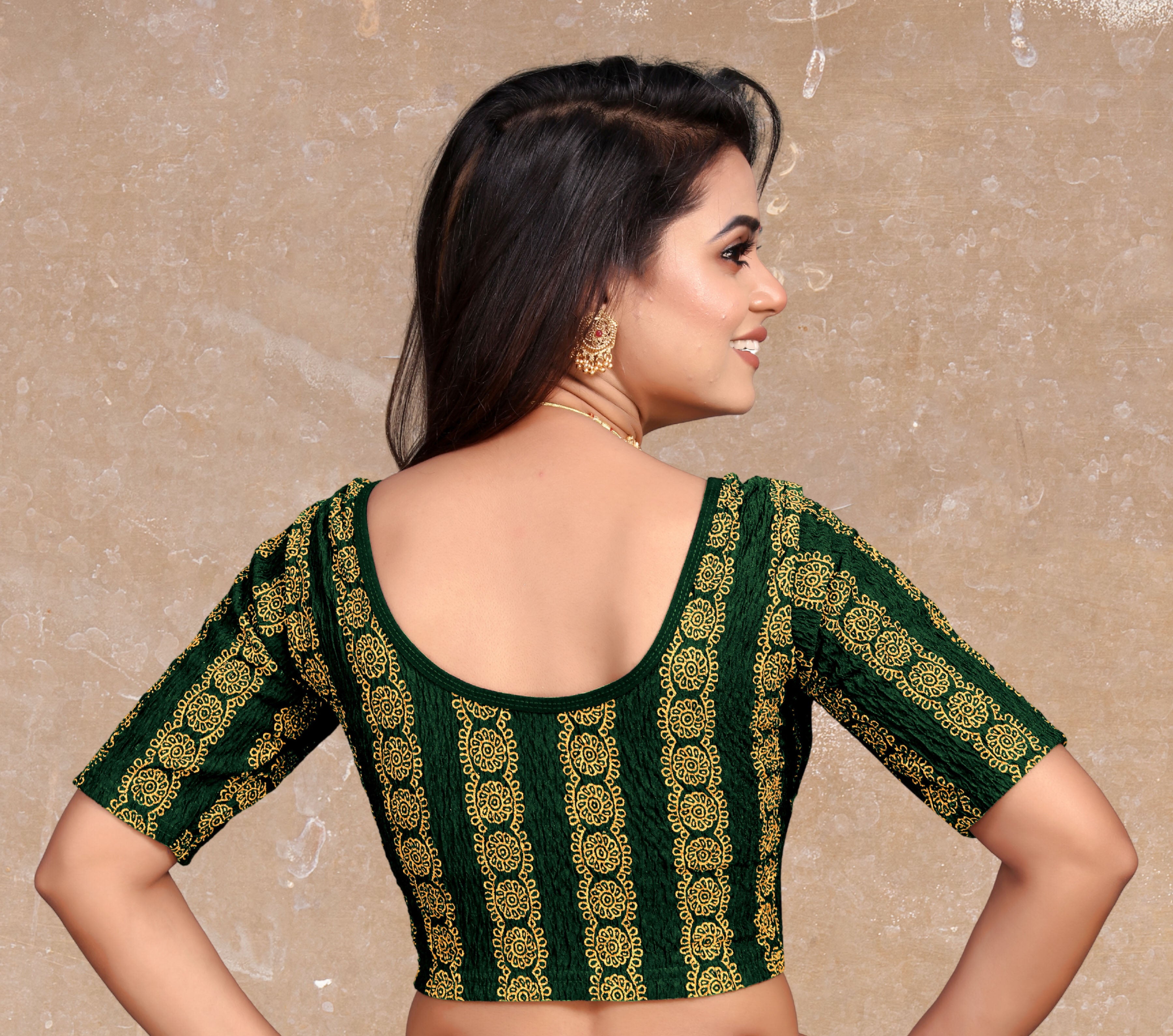Readymade Printed Stretchable Latest Blouse for Women