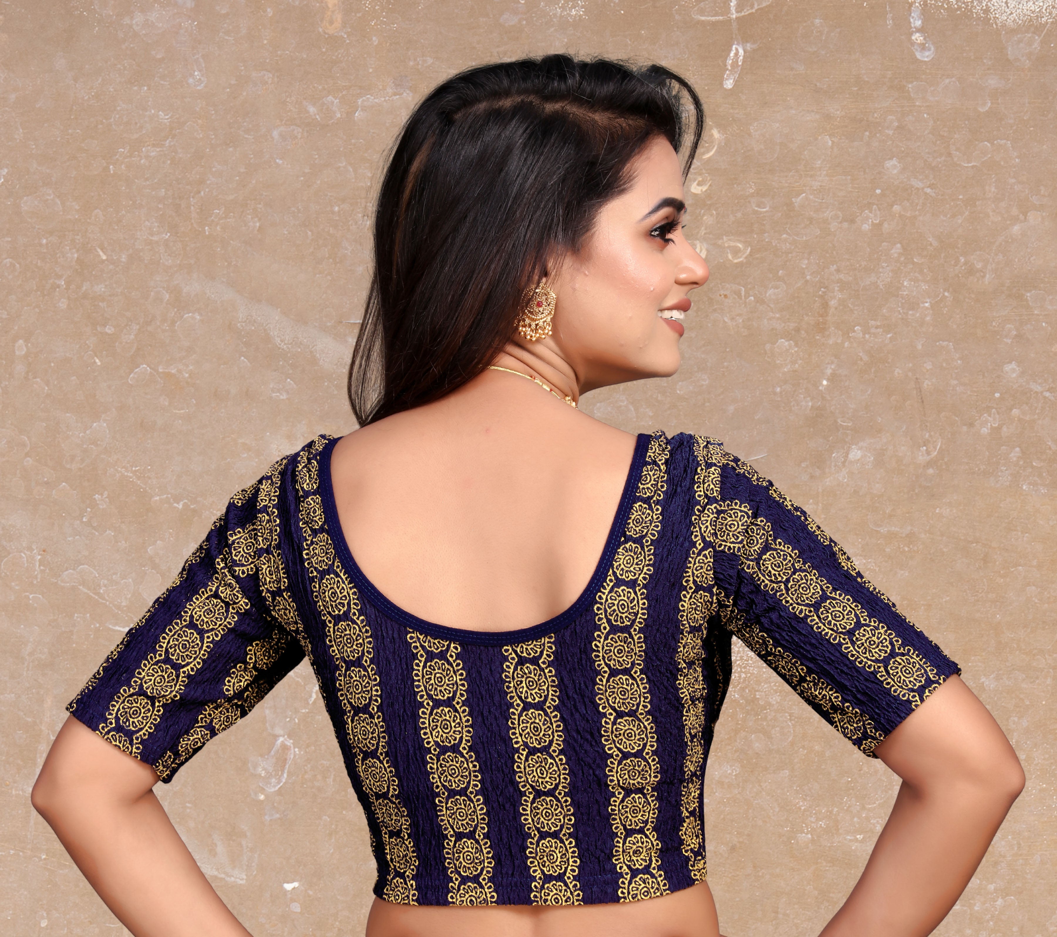 Latest Party Wear Readymade Stretchable Stitched Designer Blouse