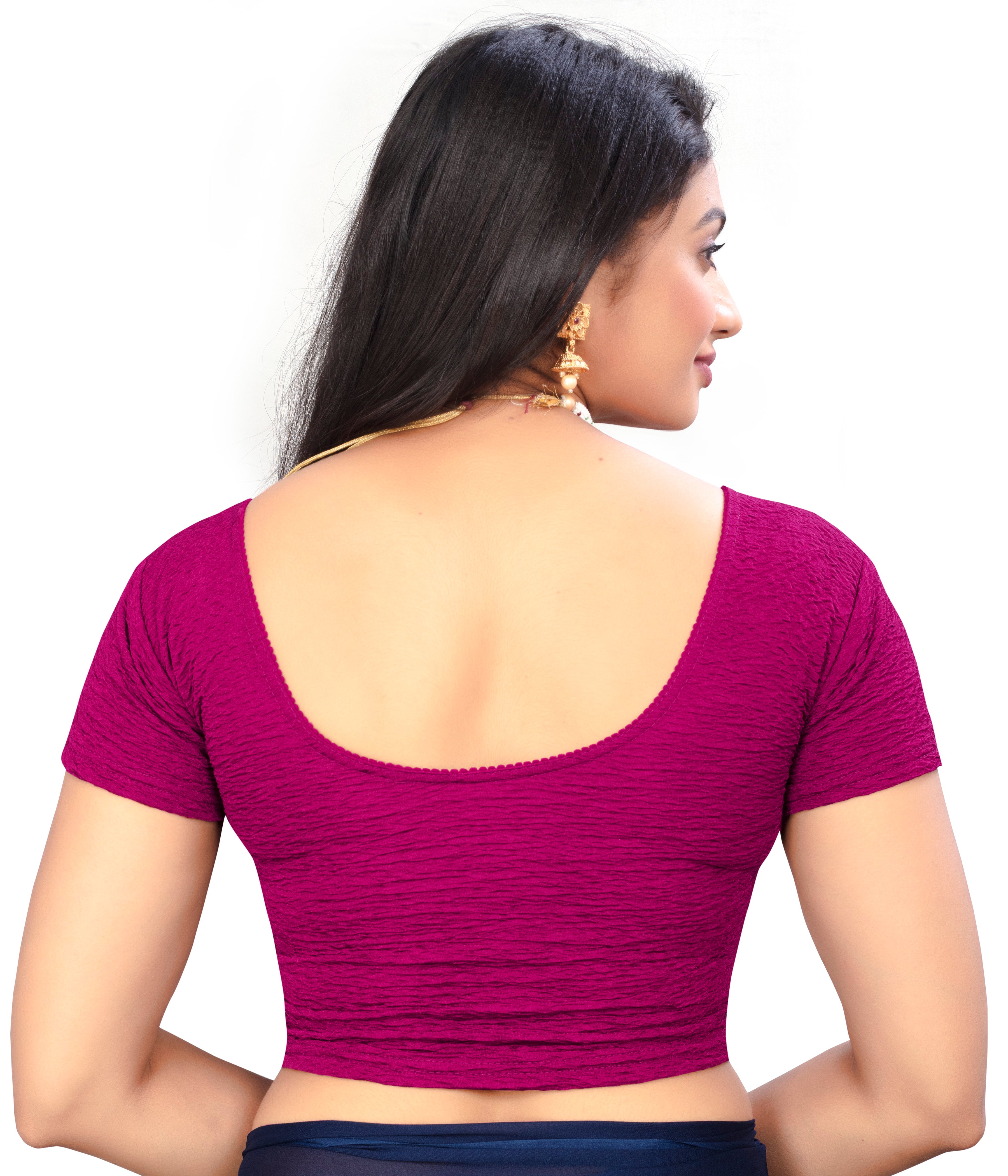 Latest Party Wear Readymade Stretchable Stitched Designer Blouse