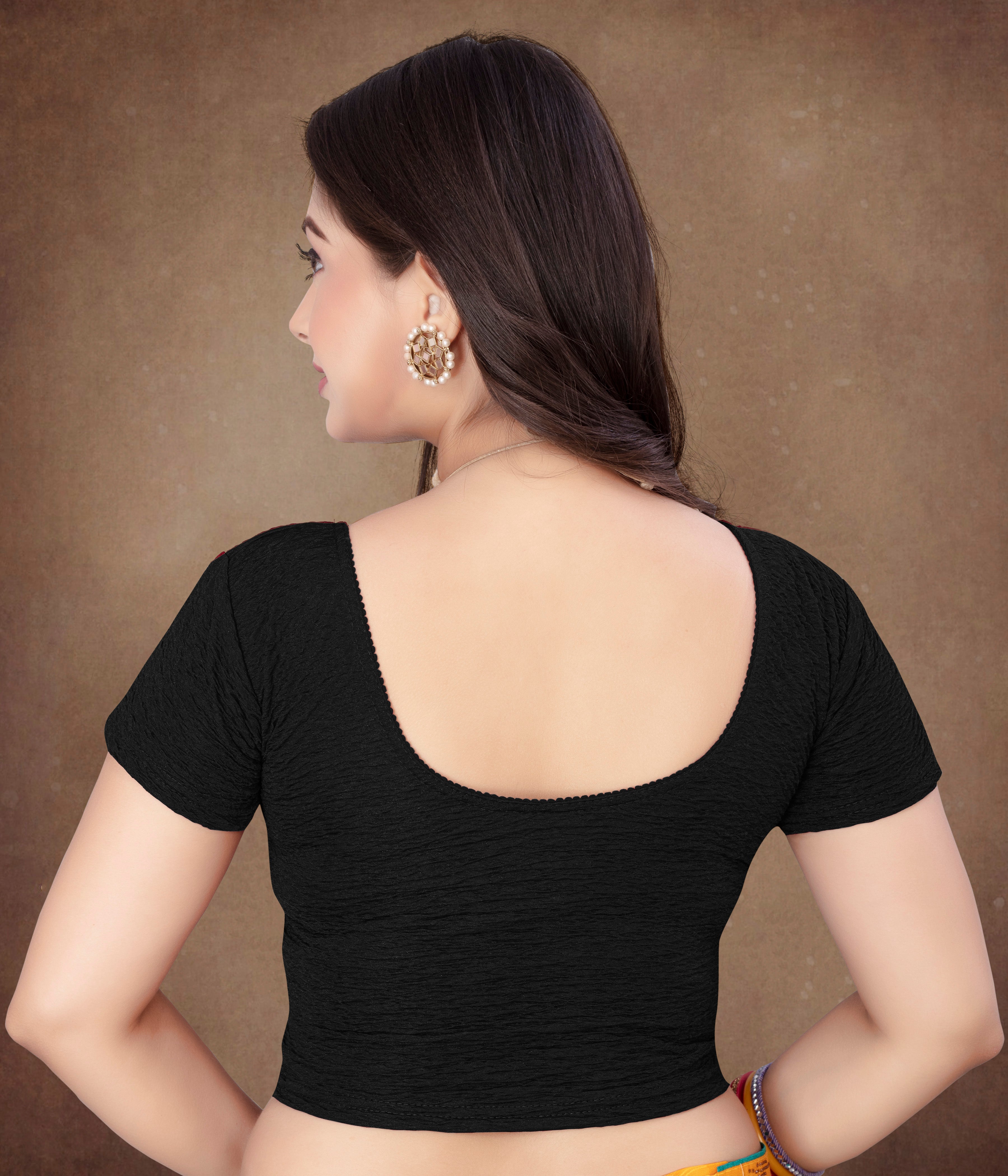 Latest Party Wear Readymade Stretchable Stitched Designer Blouse