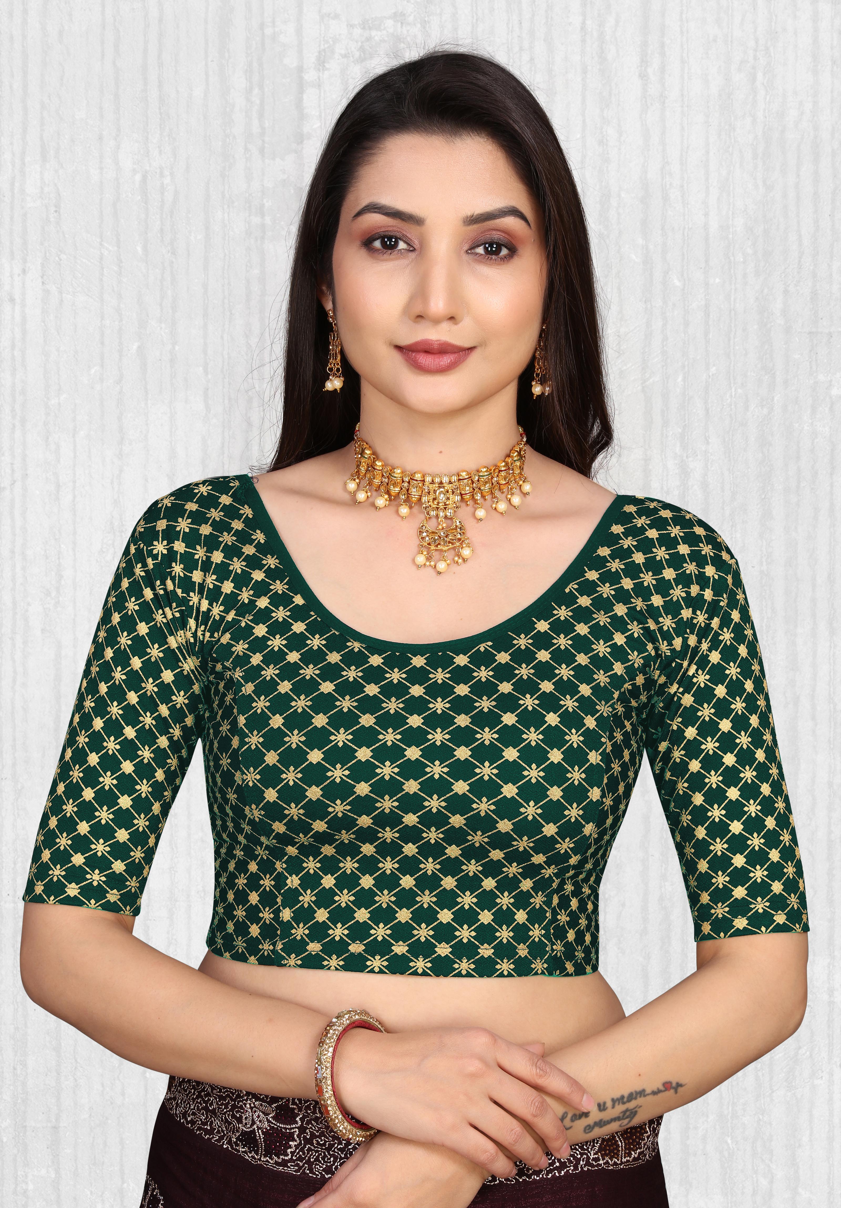 Readymade Printed Stretchable Latest Blouse for Women