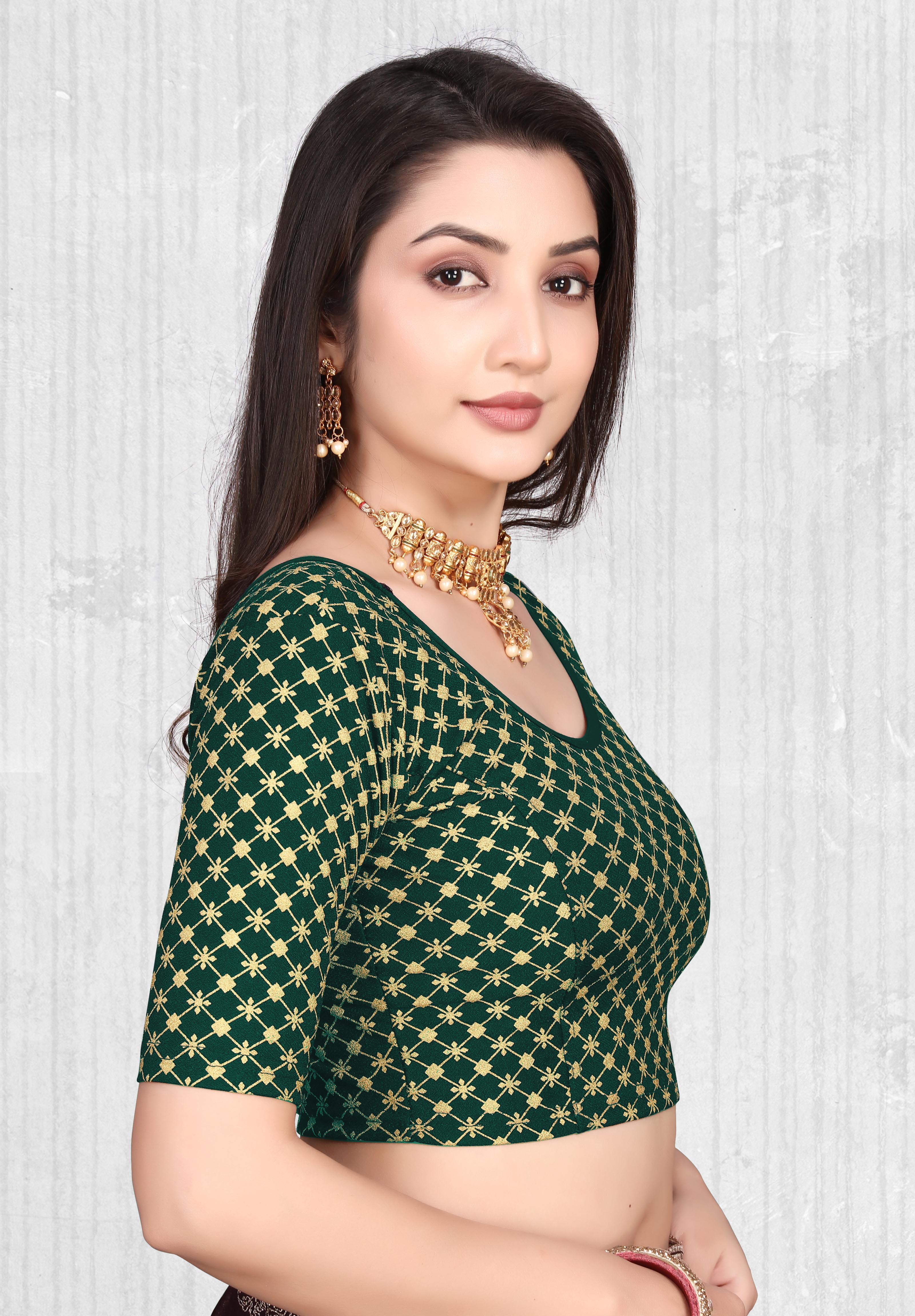 Readymade Printed Stretchable Latest Blouse for Women