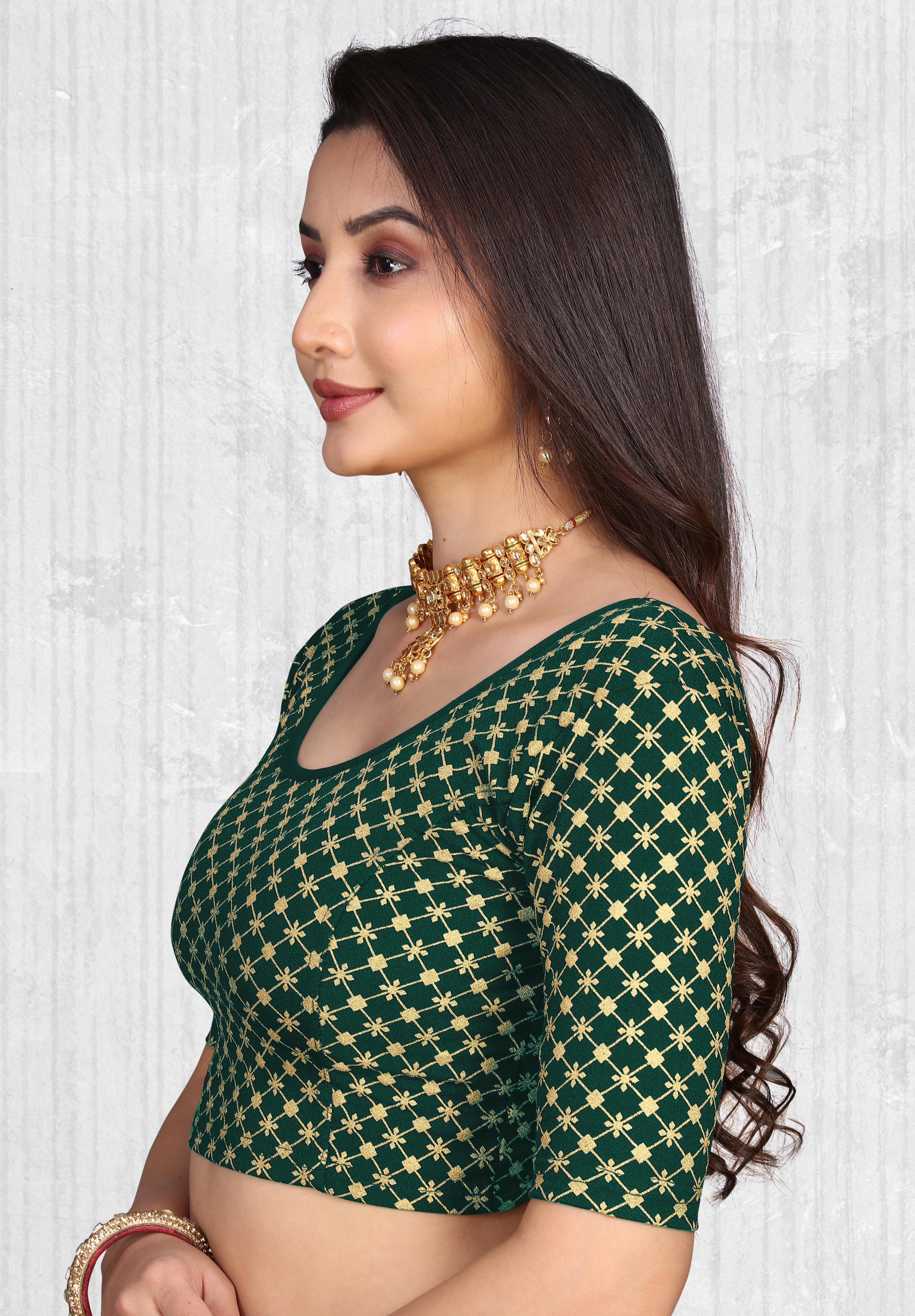 Readymade Printed Stretchable Latest Blouse for Women
