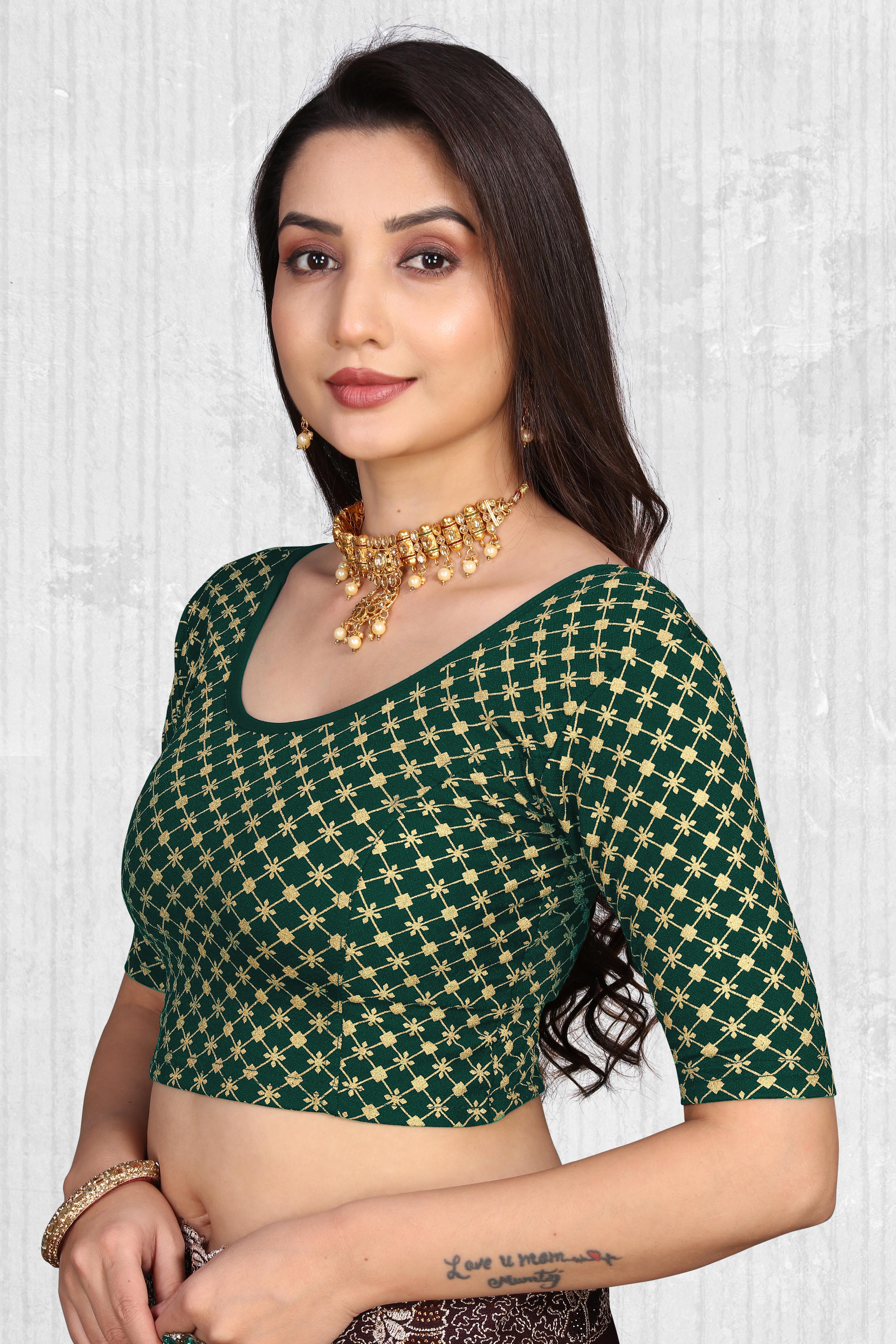 Readymade Printed Stretchable Latest Blouse for Women